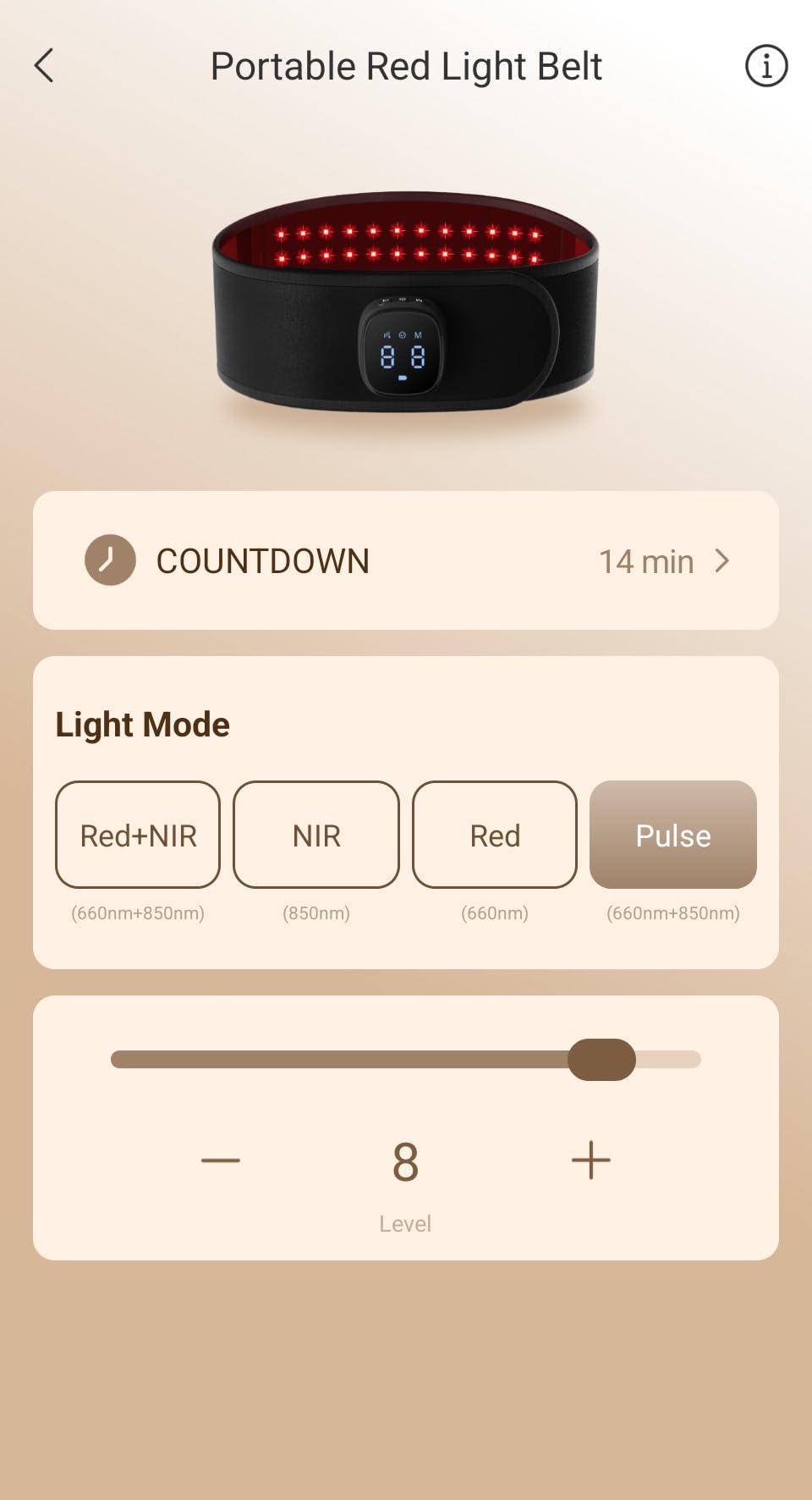 Comfytemp 5000mAh Portable Red Light Therapy Belt for Body, Wearable Near Infrared Light Therapy Wrap, 13W Light Wrap for Waist Belly Lower Back Joint Muscle, 50''x7'' customer photo 2