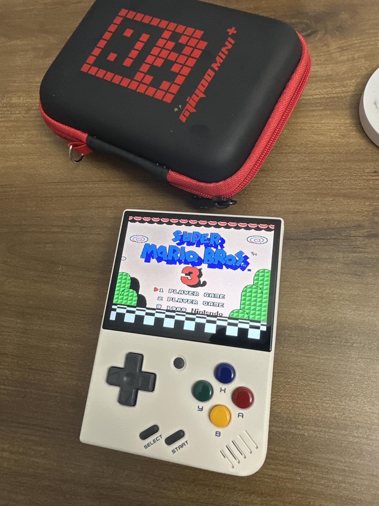 Miyoo Mini Plus with Portable Case Retro Emulator Handheld Game Console Latest Version with WiFi & RTC, 3.5'' 640*480 IPS Screen 3000mAh Battery, Black 64GB customer photo 1