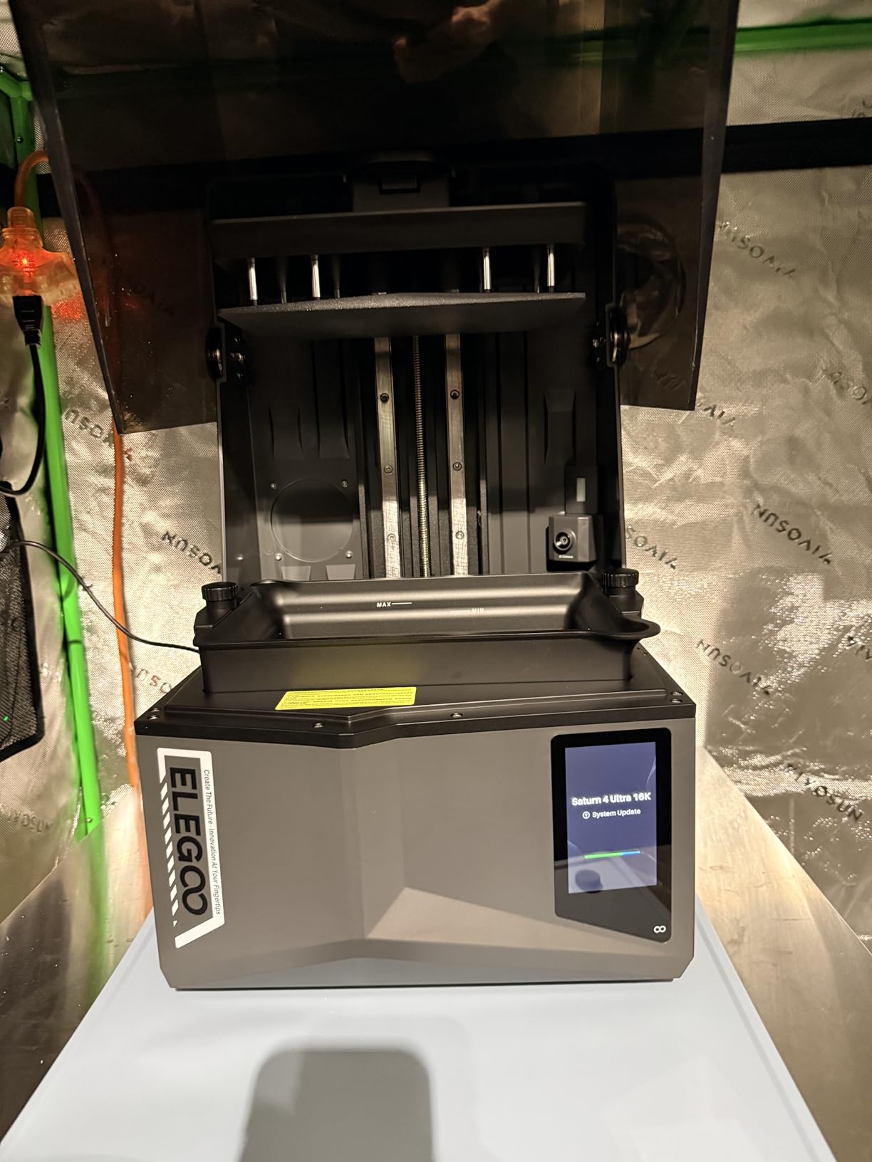 ELEGOO Saturn 4 Ultra 16K Resin 3D Printer, Fast Printing up to 150mm/h, 10inch 16K Ultra High Resolution, Automatic Leveling, Smart Mechanical Sensor, AI Camera, Large Printing Size 8.33