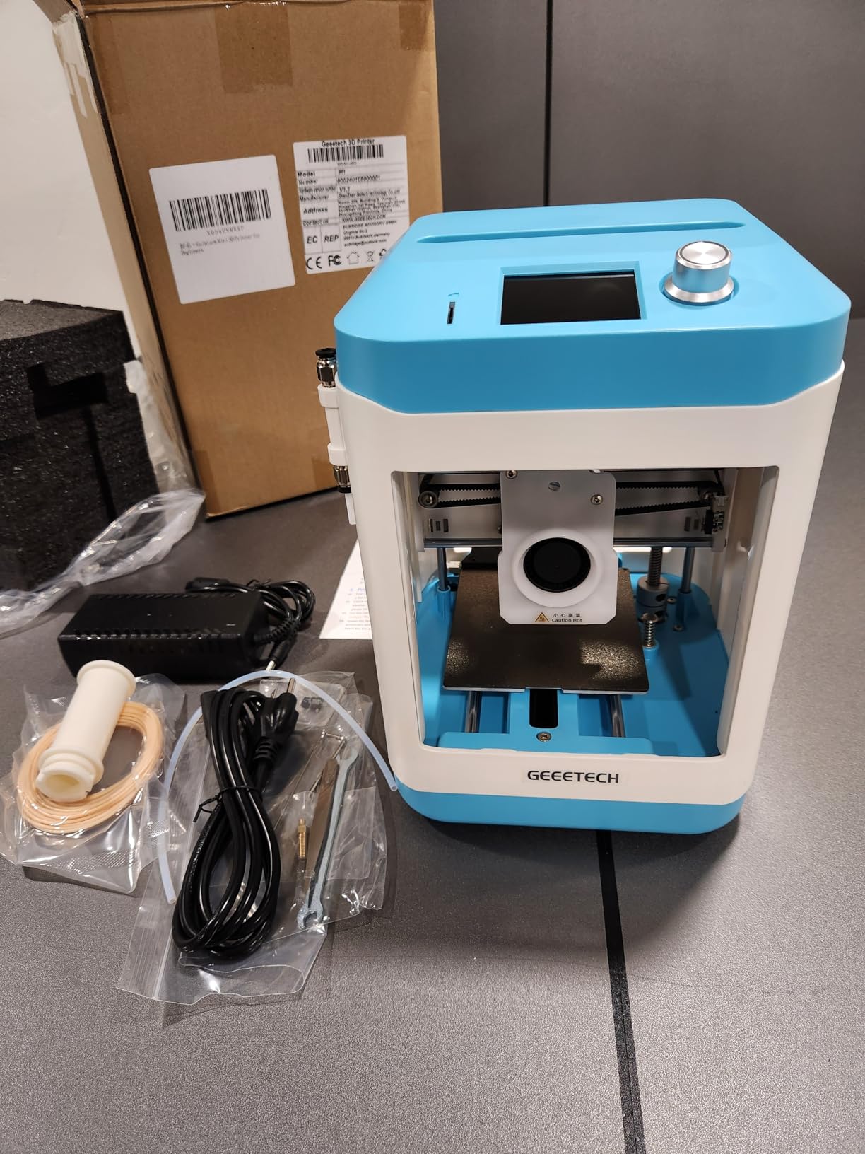 3D Printer for Kids and Beginners, Geeetech Mini 3D Printers with Auto Leveling, High Speed and Fully Open Source, Fully Assembled Direct Drive Extruder, for Home and School, Print Area 3.94×4.33×3.94 in customer photo 1