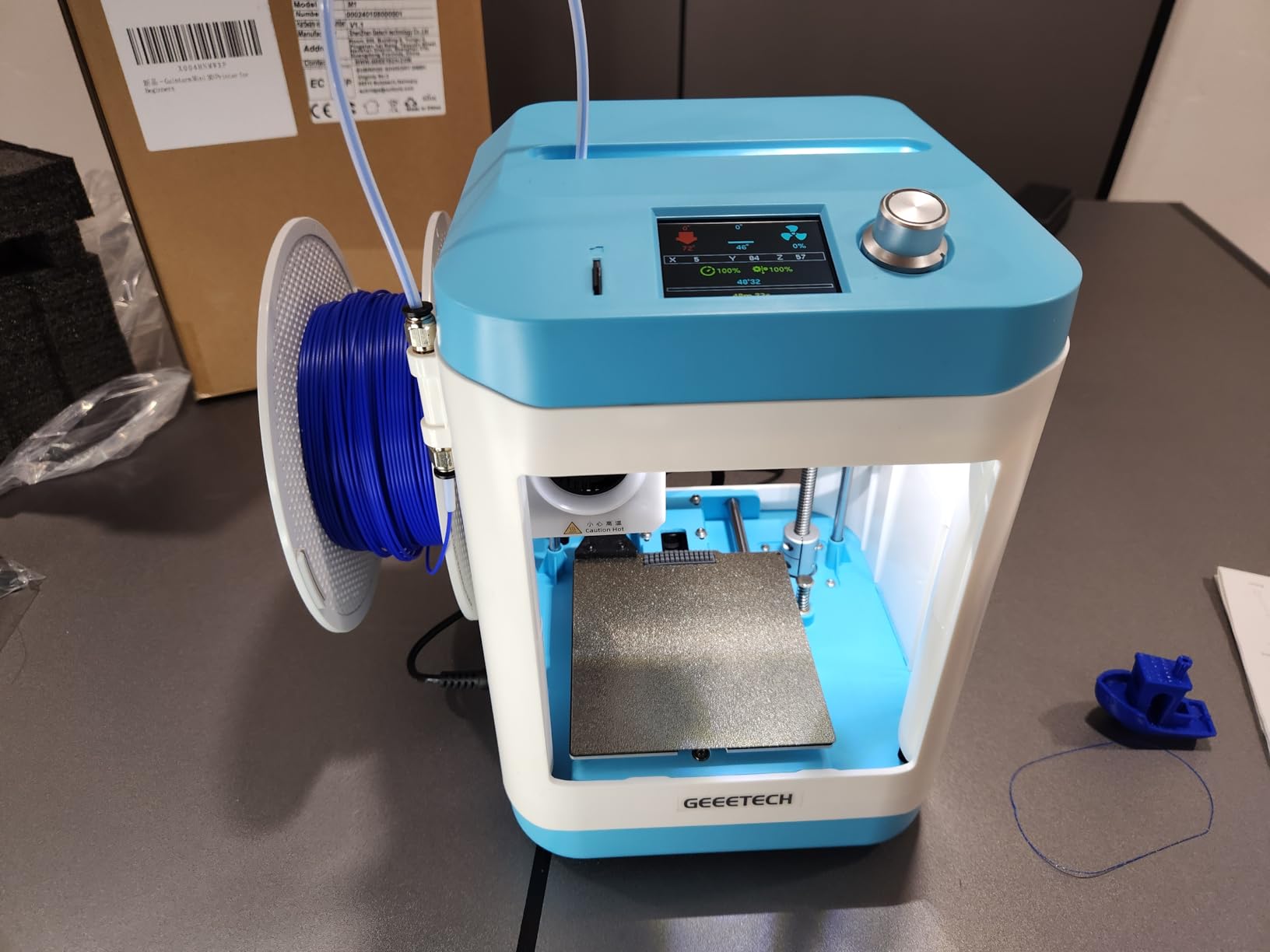 3D Printer for Kids and Beginners, Geeetech Mini 3D Printers with Auto Leveling, High Speed and Fully Open Source, Fully Assembled Direct Drive Extruder, for Home and School, Print Area 3.94×4.33×3.94 in customer photo 2