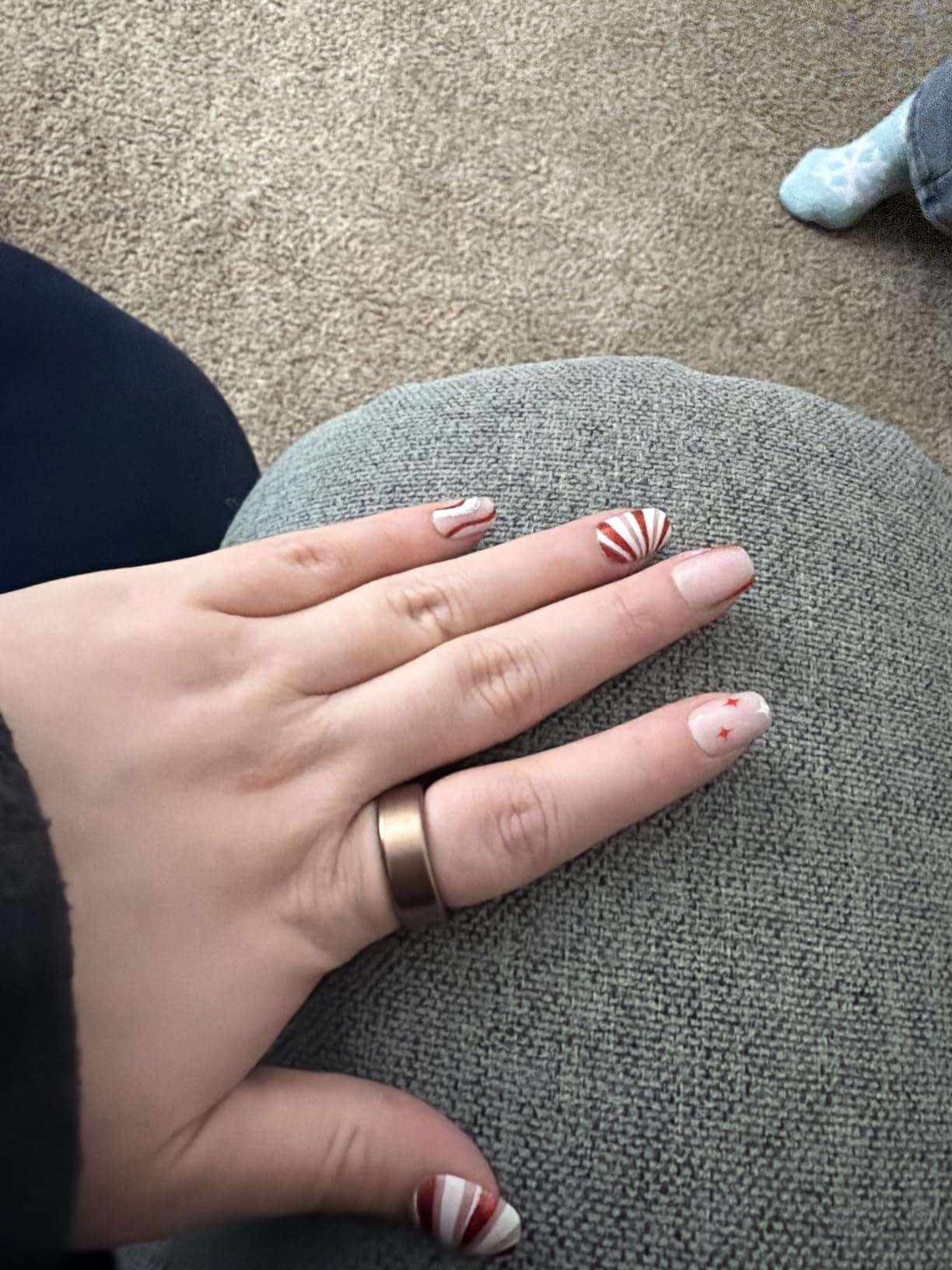 Titanium Smart Ring, Sleep & Activity Tracking Ring with Heart Rate, HRV, Stress Insights, 7-Day Battery Life, No Subscription, IP68 Waterproof, iOS & Android Compatible (Rose Gold, 9) customer photo 1