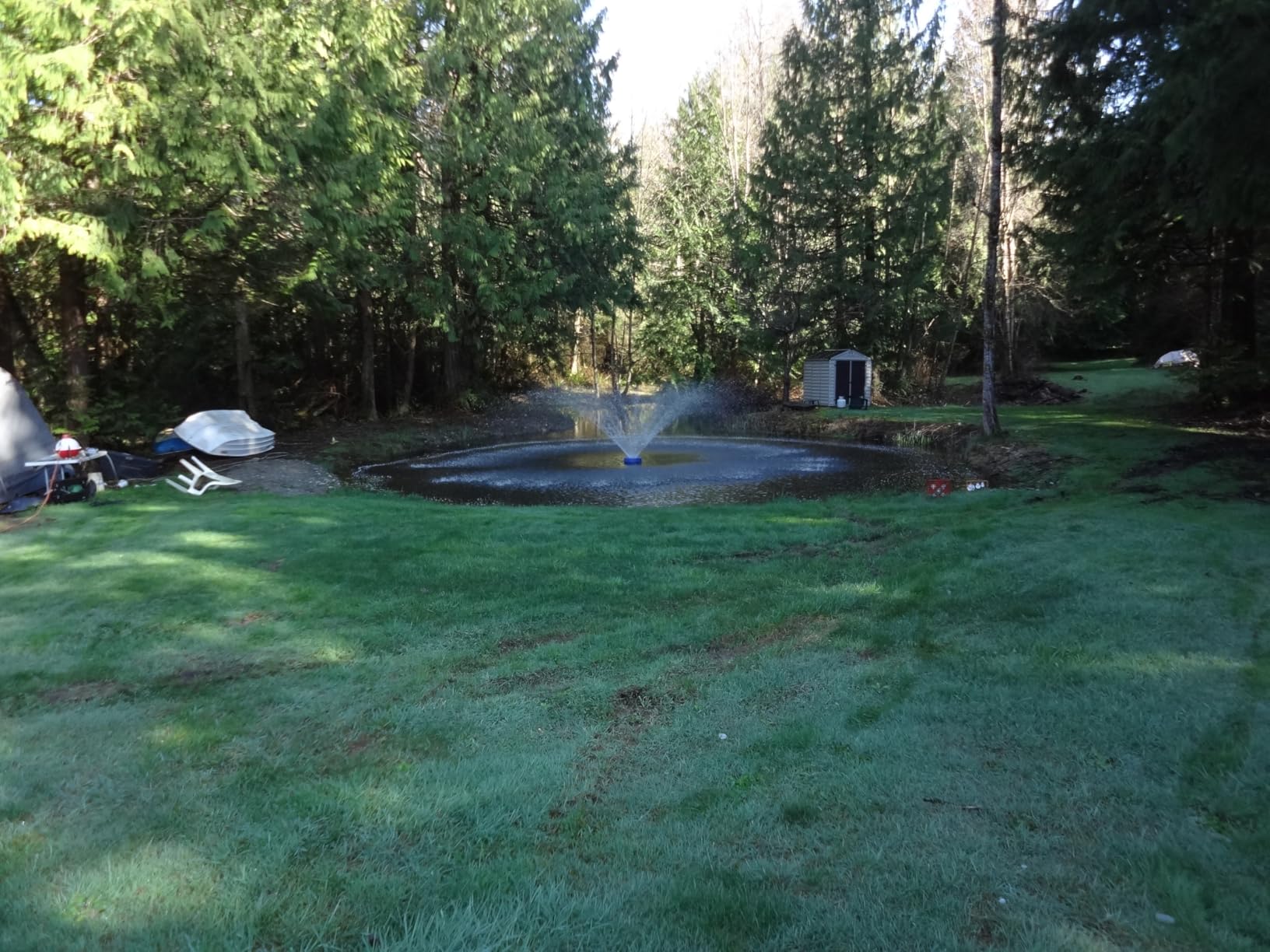 15000 GPH Pond Fountain Aerator - Fully Automatic 110V, 750W (1HP) Floating Pumps and Pond Aerator for Large and Small Outdoor Ponds and Lakes - Fountain aerator with 100Ft Power Cord (Silver) customer photo 1