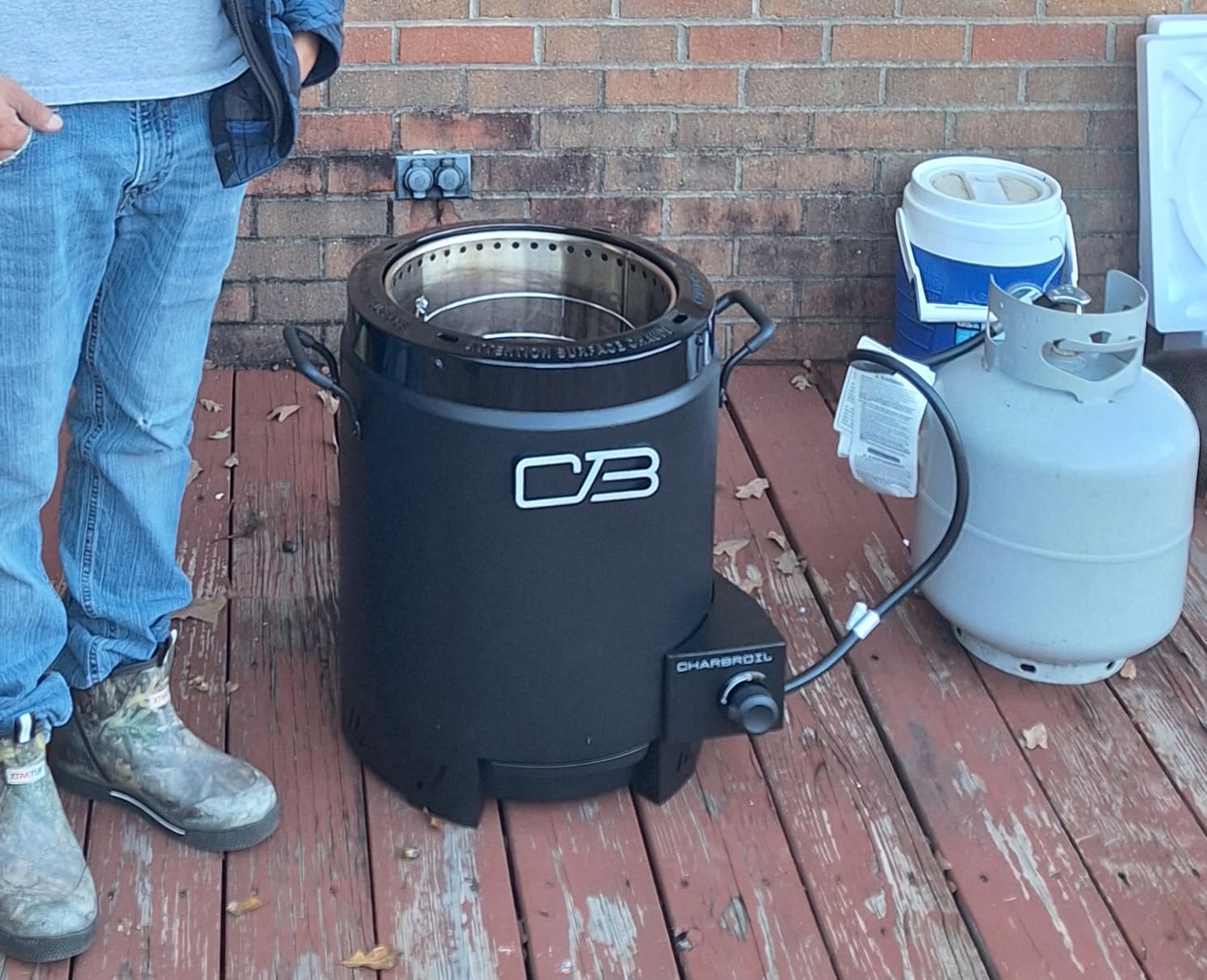 Charbroil The Big Easy Oil-Less Turkey Fryer | Outdoor Air Fryer | Propane Cooker, Black - 24102165 customer photo 1