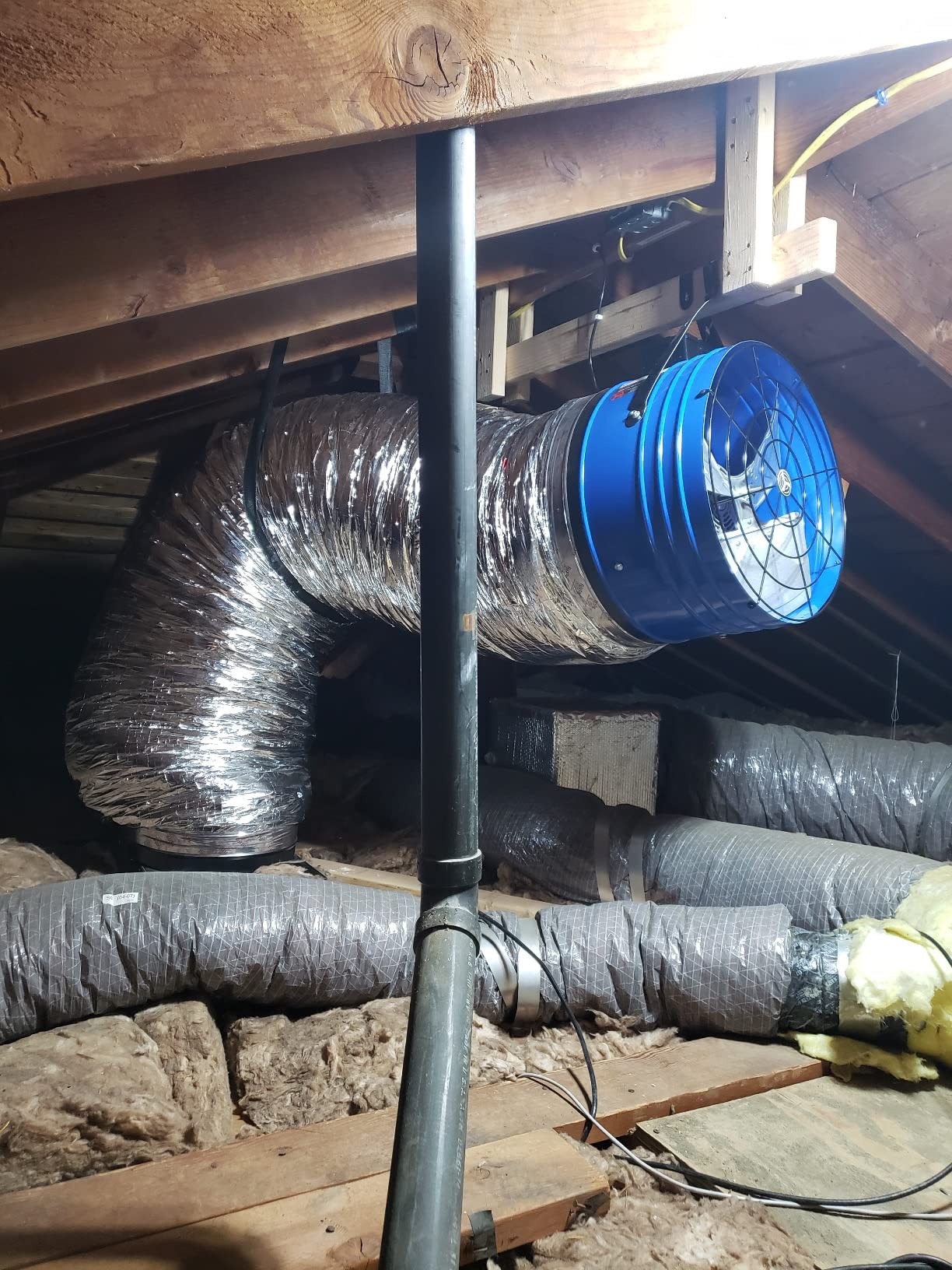 QuietCool QC CL-5400 RF Classic Advanced Whole House Fan with Wireless Control - Up to 5024 CFM - Two Speed - Covers up to 2,512 SQFT - 10 Year Warranty - Removable Grille customer photo 2