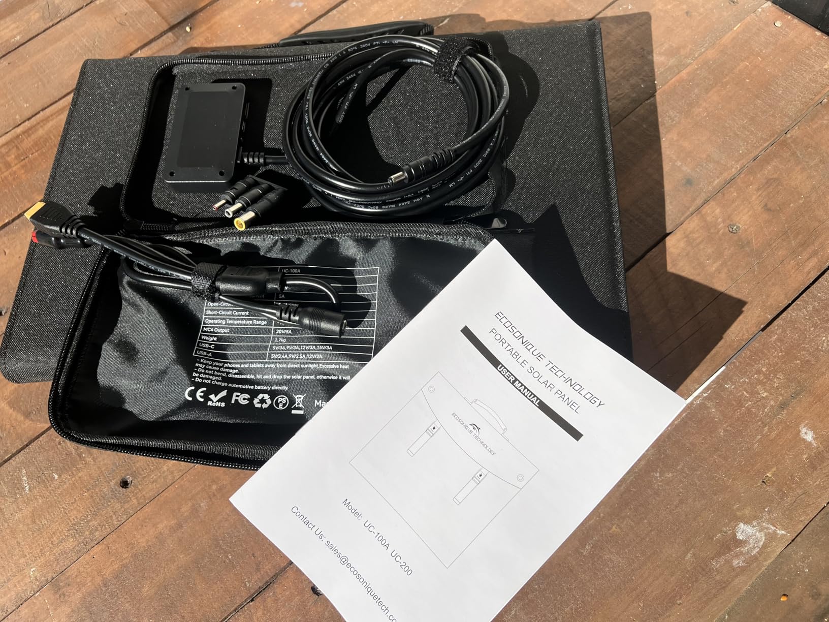 100W Portable Solar Panel Extremely Lightweight Compact Foldable with USB QC3.0, Type-C PD3.0, Anderson and XT60 DC 20V for Camping Power Station, Solar Generators, Cell Phones customer photo 2