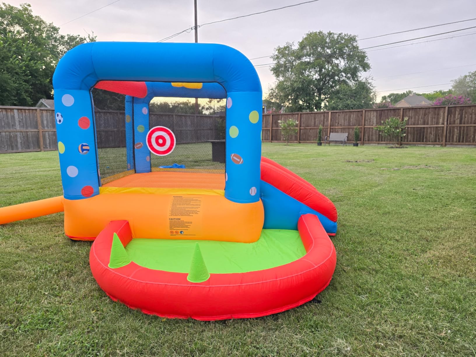 22ft Commercial Bounce House for Big Kids, 100% PVC Inflatable Obstacle Course Bounce House with Water Slides&Blower, 0.45mm Heavy Duty Vinyl, Backyard Outdoor Party Game(22x8x8.2ft) customer photo 2