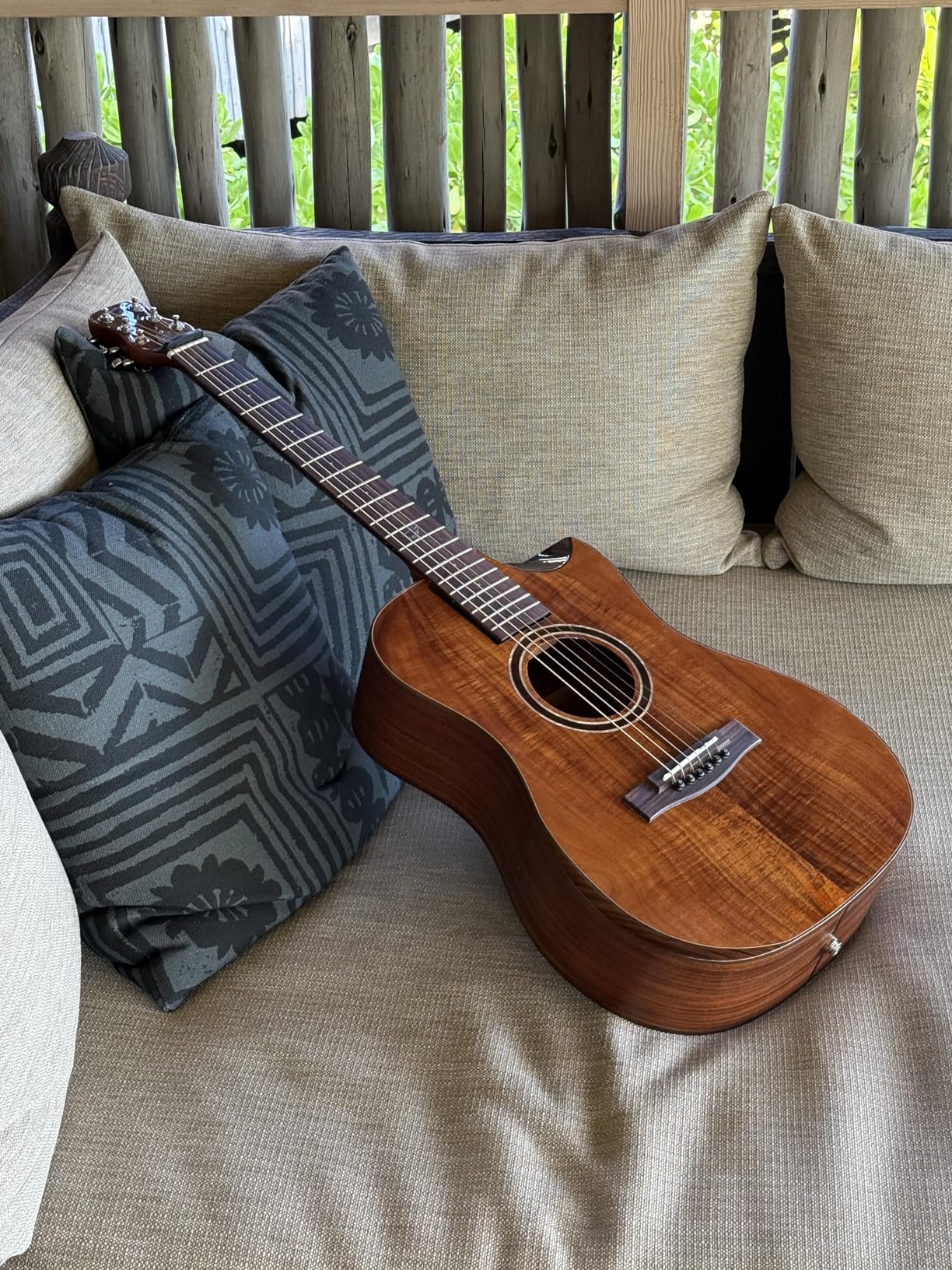 Journey Instruments Solid Mahogany Travel Guitar - OF312C Traveling Acoustic-Electric Guitar with Collapsible Patented System - Portable Backpack Case customer photo 2