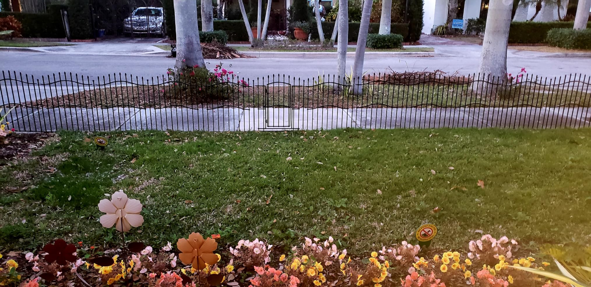 8 Panels No Dig Decorative Garden Fence with Gate - 40in H x 18ft L, Tall Heavy-Duty Square Tube Animal Barrier, Rustproof Dog Fence for Outdoor Yard & Patio Protection customer photo 1