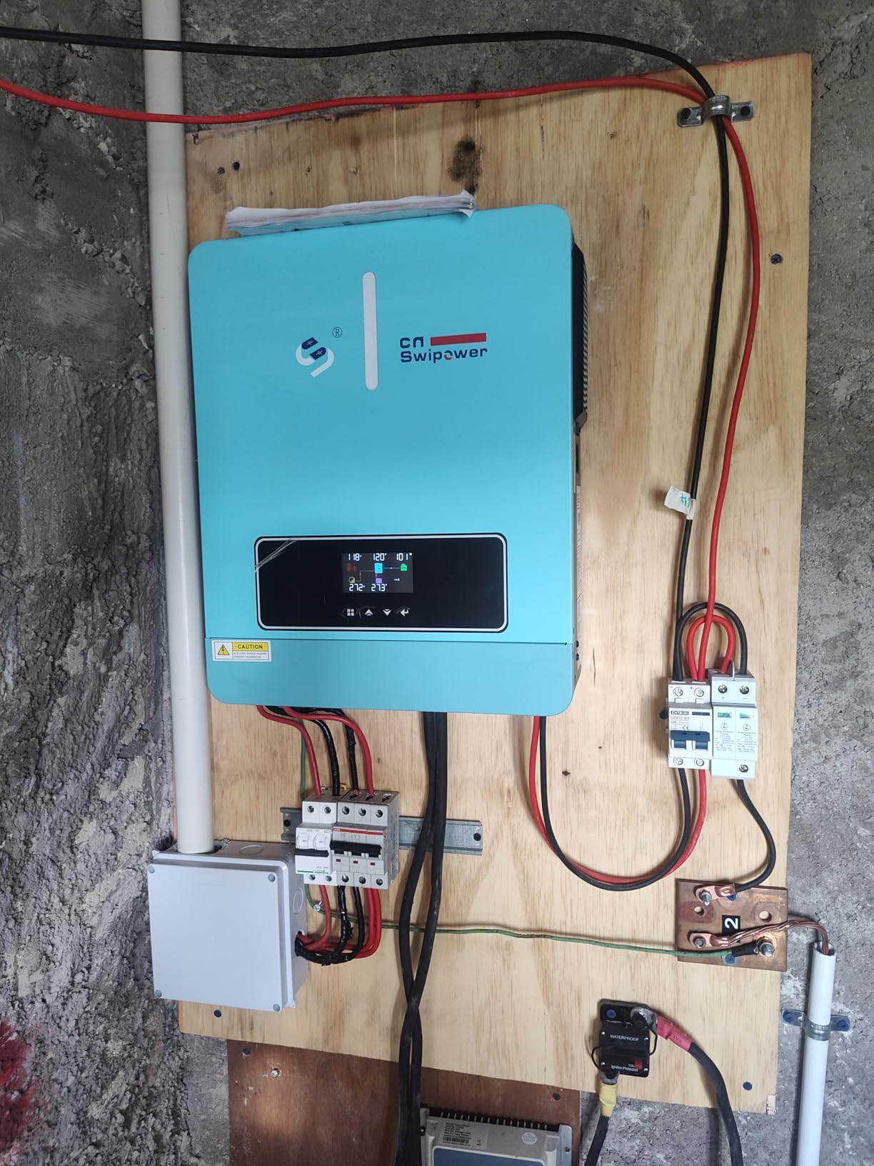 Xijia 3600W Hybrid Solar Inverter, 24VDC to 120VAC Power Converter with 120A MPPT Solar Charging Controller, Battery-Less Operation Pure Sine Wave Inverter for Home, RVs and Off-Grid Cabin customer photo 1