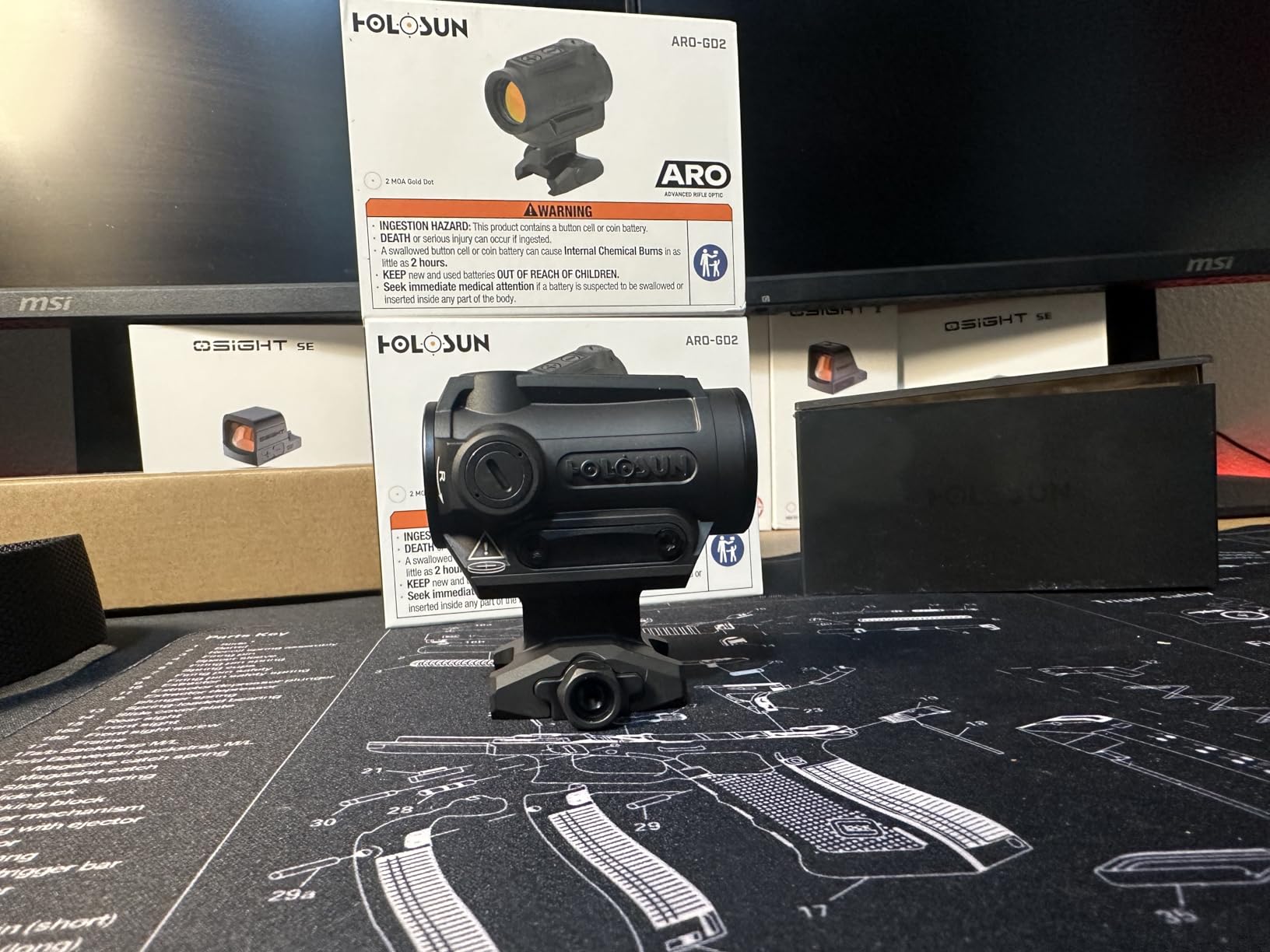 Holosun Advanced Rifle Optic Sight with Shake Awake, 22mm Optical Window, 12 Brightness Settings, Co-Witness & Low Mounts Included customer photo 2
