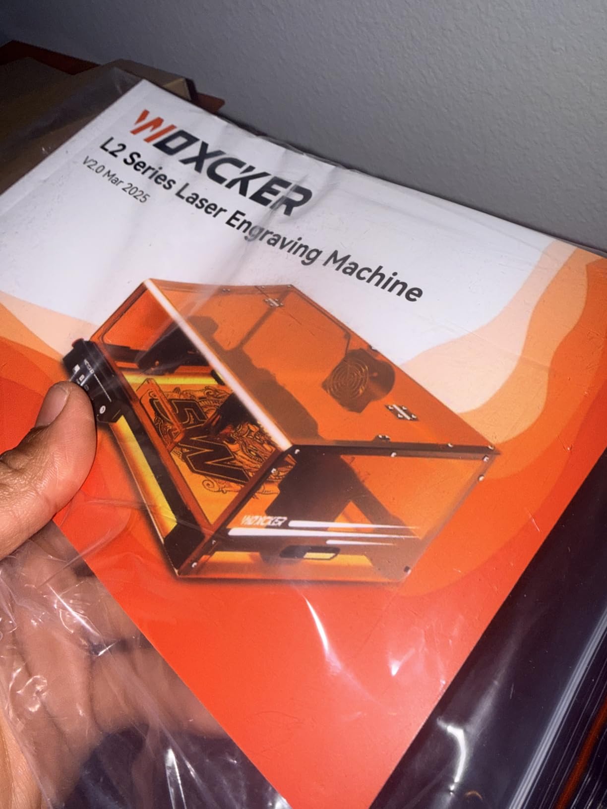 Laser Engraver, Woxcker L2 MAX 10W Enclosure Laser Cutter and Engraver Machine, 300x300mm Bed Size CNC Engraving Machine 0.01mm High Precision for Wood Stainless Steel Glass Metal (Class 1 10000mW) customer photo 2