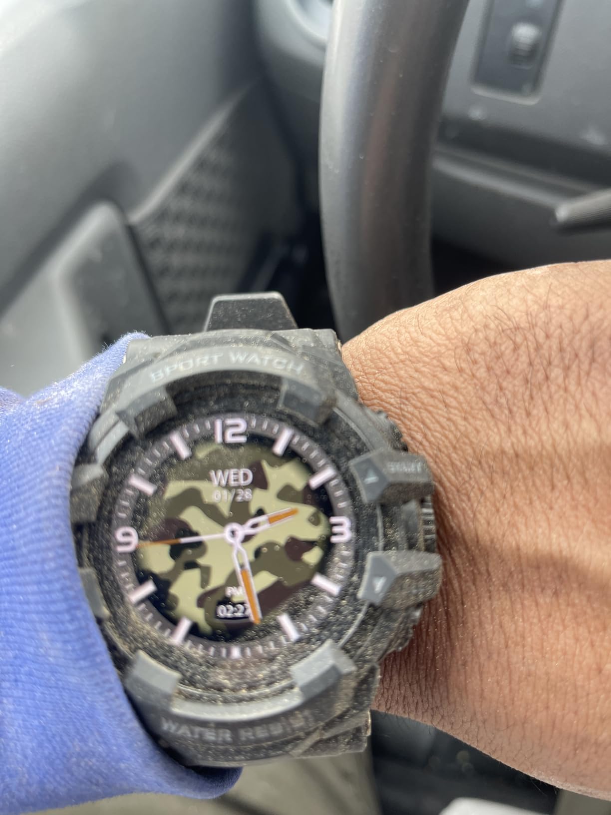 MIDDOW Military Smart Watch with Flashlight (Answer/Make Call) Compass, Pedometer/Heart Rate/Sleep/100+ Sports Modes, Fitness Tracker IP68 Waterproof, Long Battery Life Android & iOS (Black) customer photo 2