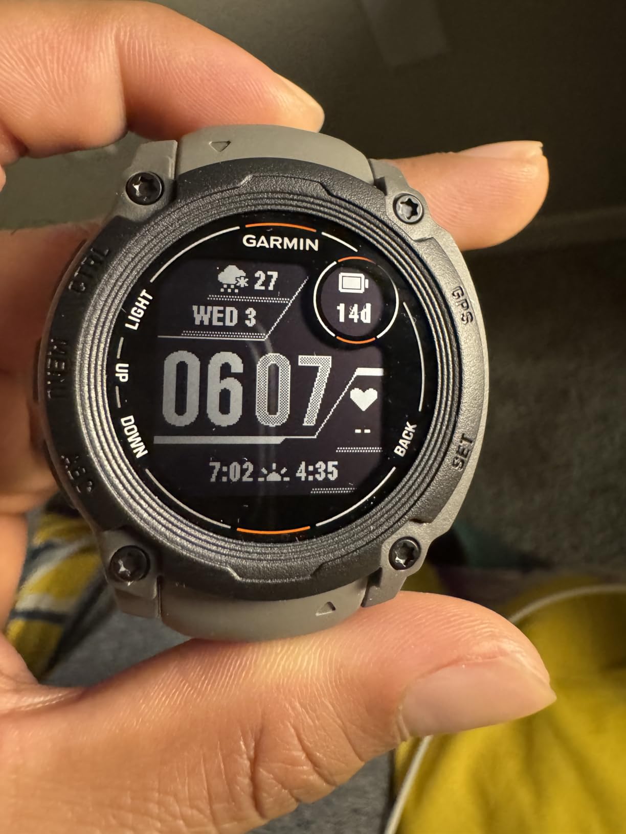 Garmin Instinct E 45mm, Rugged Outdoor GPS Smartwatch, 24/7 Health Monitoring, Wrist-Based Heart Rate, Up to 16 Days of Battery Life, Charcoal customer photo 2