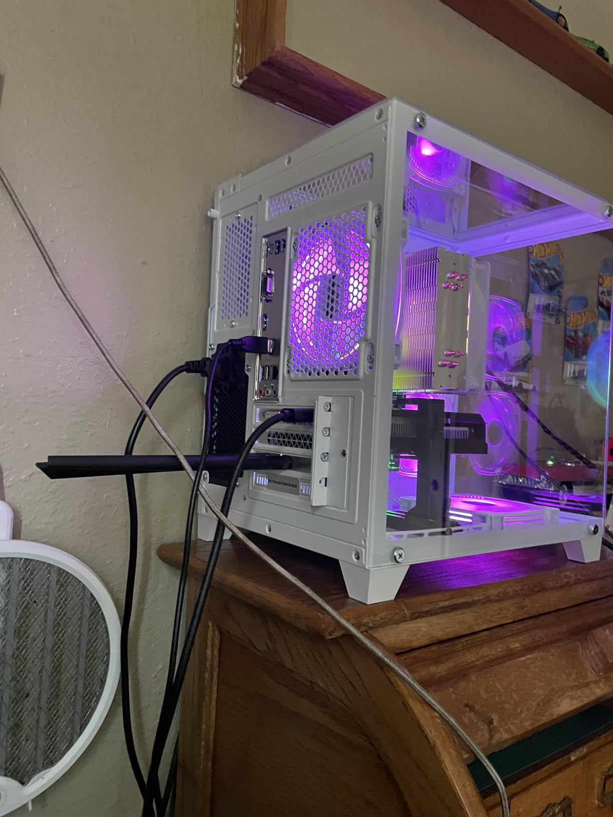 LXZ Gaming PC Desktop, I5-12400F, 2.5GHz, GeForce RTX 3050 6GB, 16GB DDR4 RAM, 1TB NVME SSD, for Gaming and Work, White customer photo 2