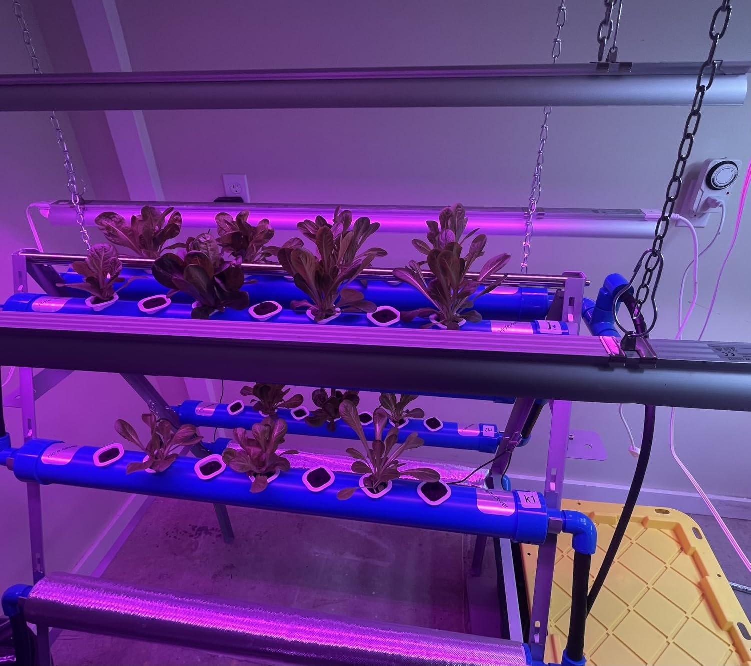 LAPOND A-Type Hydroponics Growing System Kit for Vegetables, Fruits and Herbs, with 72 Plant Sites and Food-Grade PVC-U Pipes, Suitable for Indoor and Outdoor customer photo 1