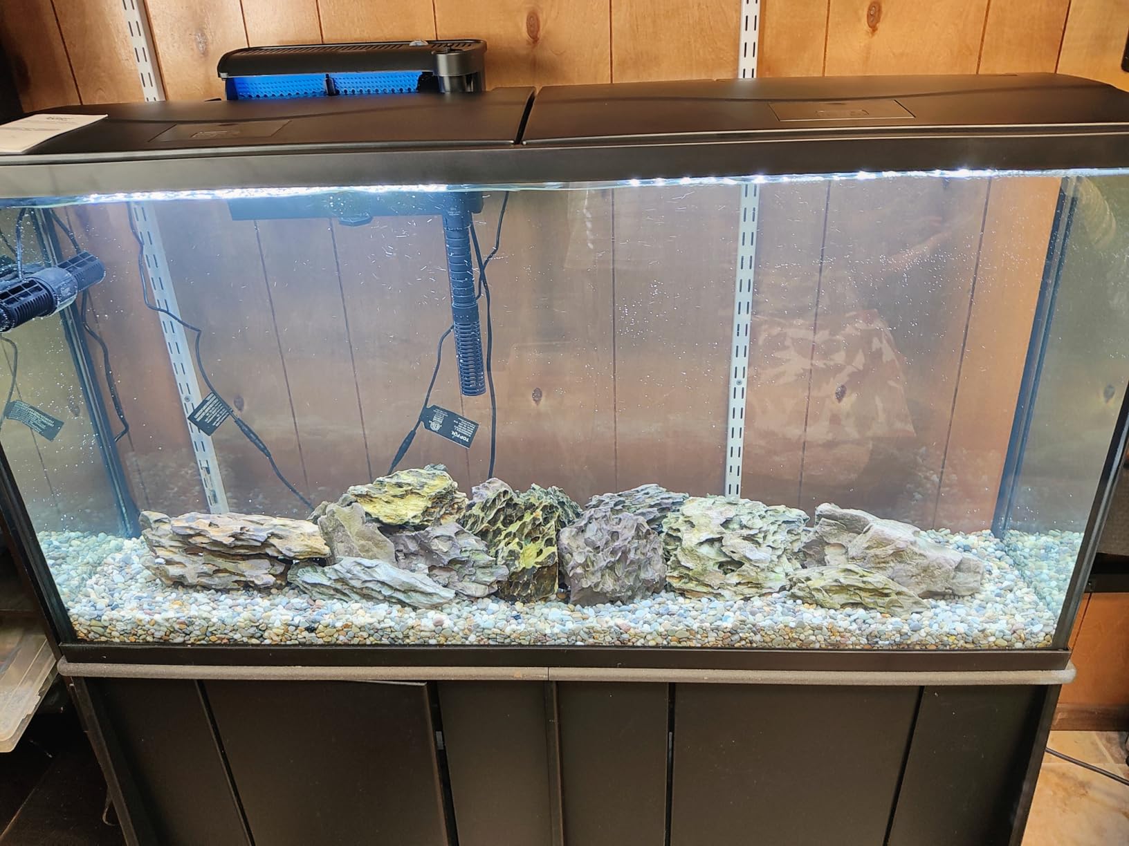 Intelligent Wave Maker for Aquarium, Saltwater Freshwater Circulation Pump Adjustable 6 Waves/Night/Feed/Wireless Connection Mode, Magnetic Holder Display Controller Memory Function (35W) customer photo 1