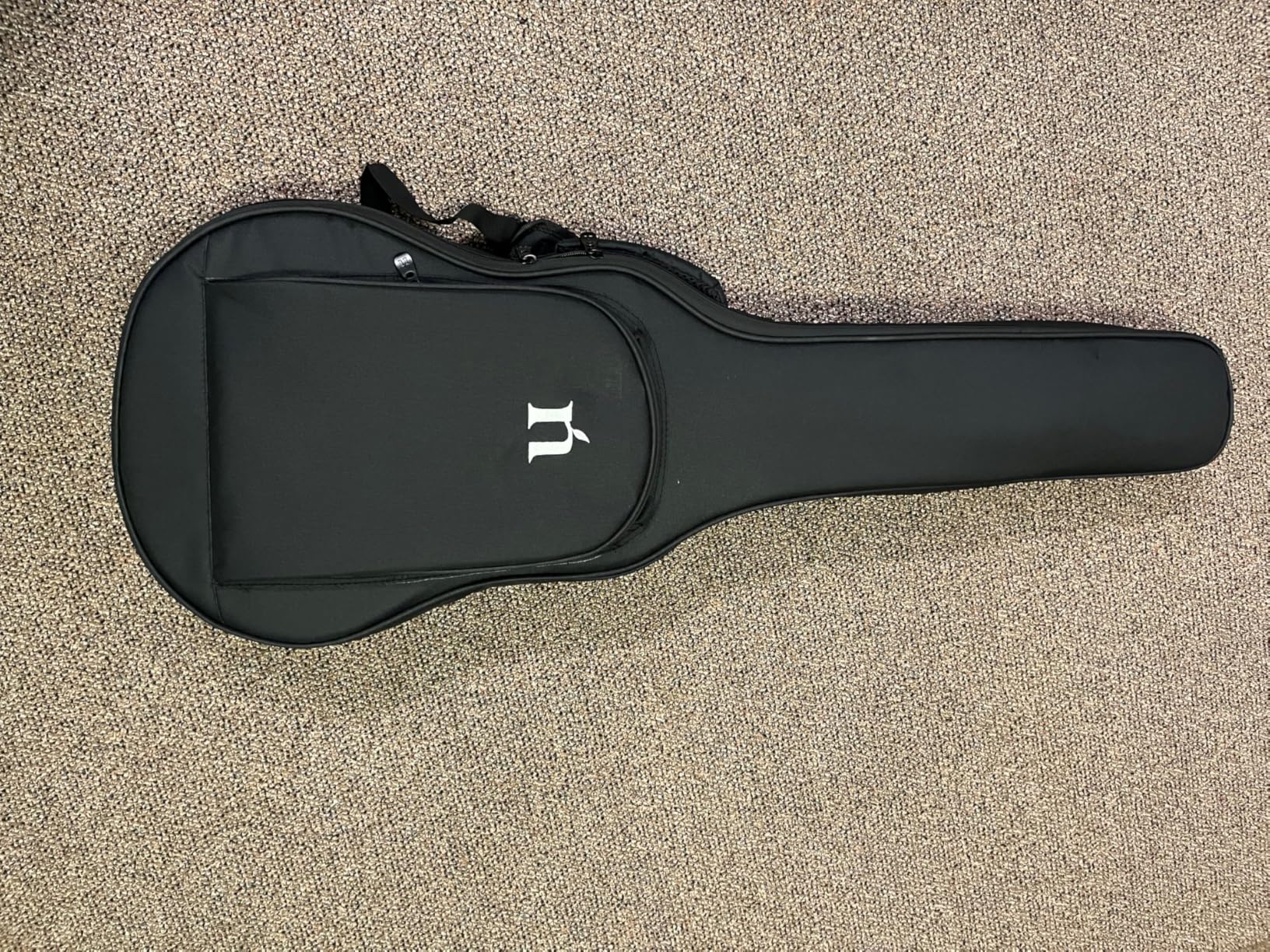 Natasha Carbon Fiber Acoustic Guitar, 38-inch Steel-string Guitarra, Durable 6-string Ultra-thin Guitar for Beginners (Black) customer photo 2