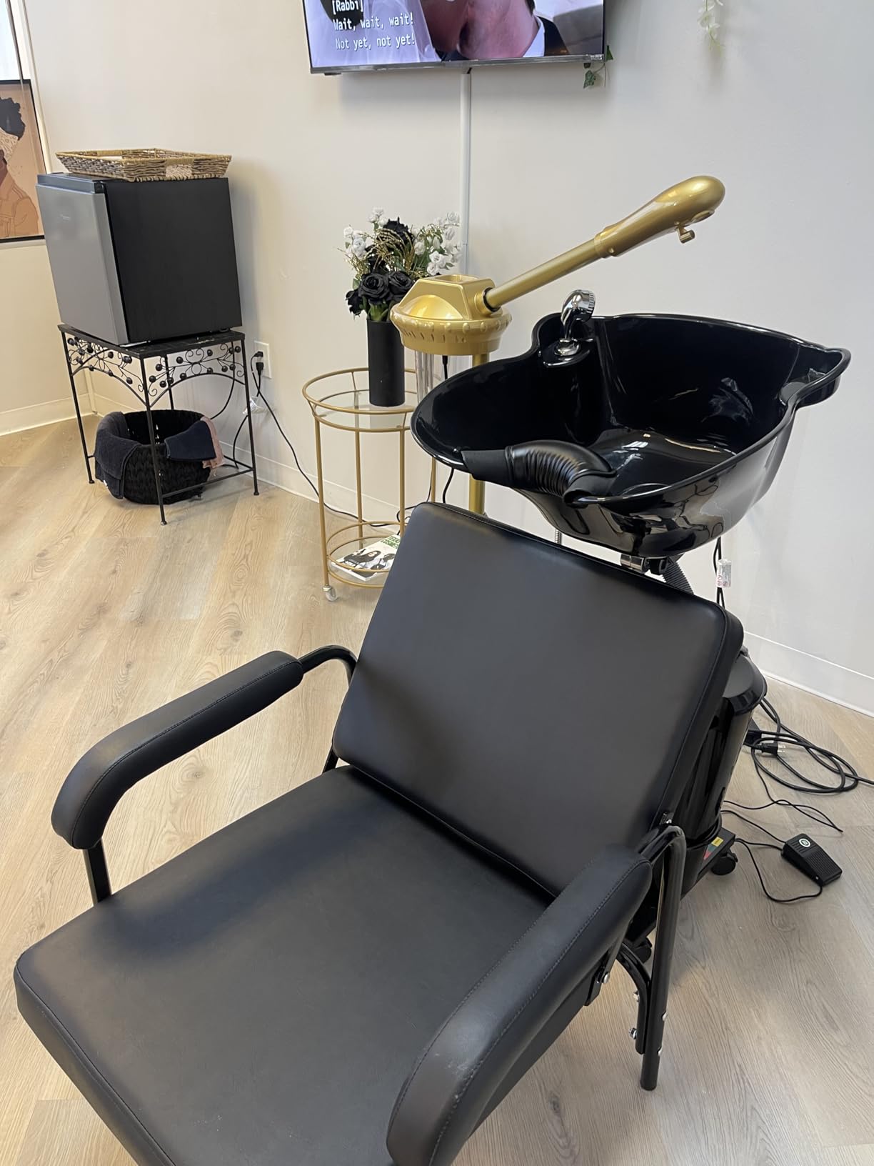 Shampoo Chairs Reclining Shampoo Chairs for Salon Barber Chair Hair Stylist Chair Auto Recline Salon Chair Spa Beauty Equipment for Hair Stylists, Tattoo Artists, Cosmetologists customer photo 2