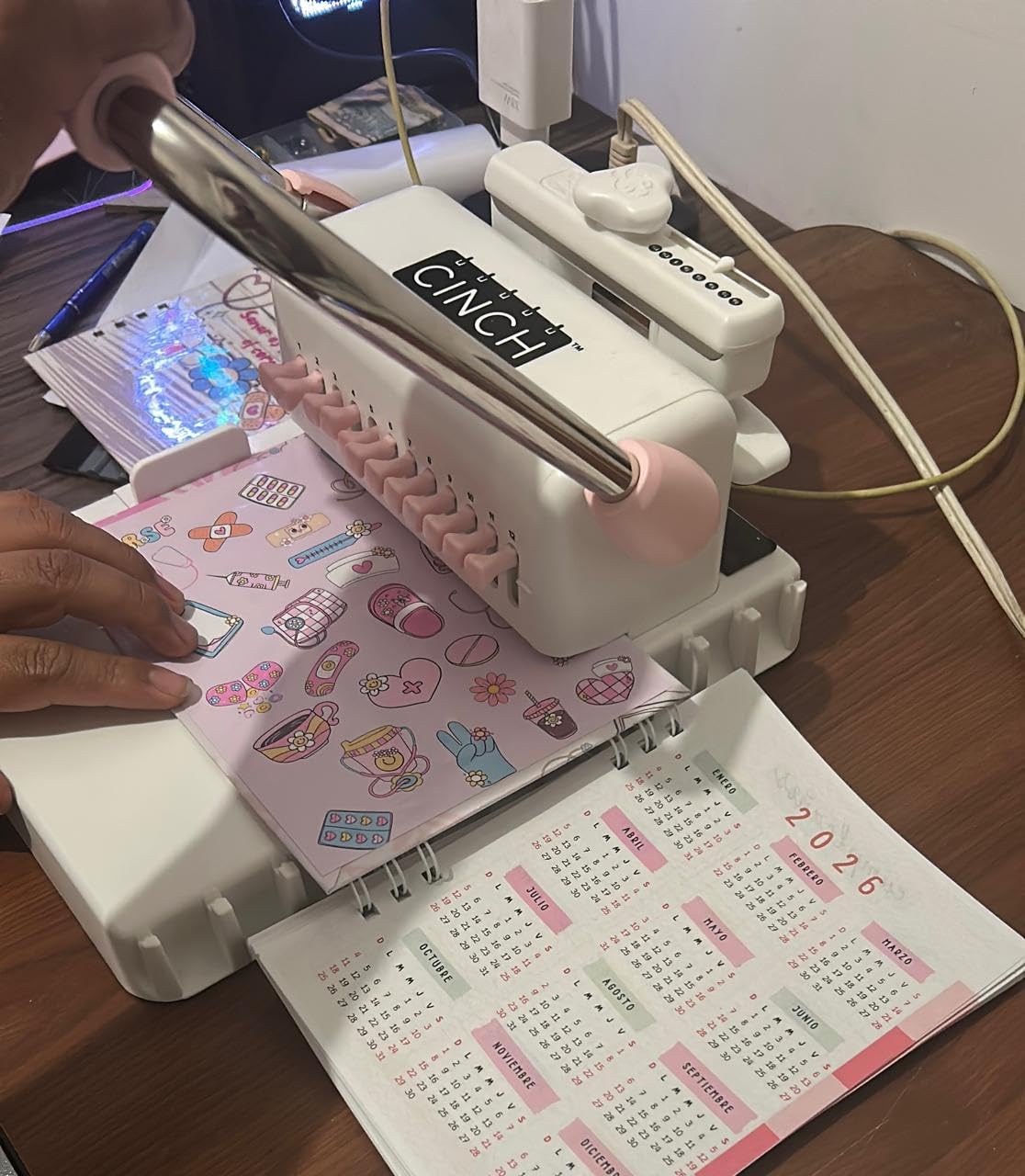 We R Memory Keepers Universal Cinch Book Binding Machine, Spiral Binding, Wire Binding, Book Binder Machine for Bookbinding, Book Making, Spiral Notebook Maker, and Binding Kits customer photo 2