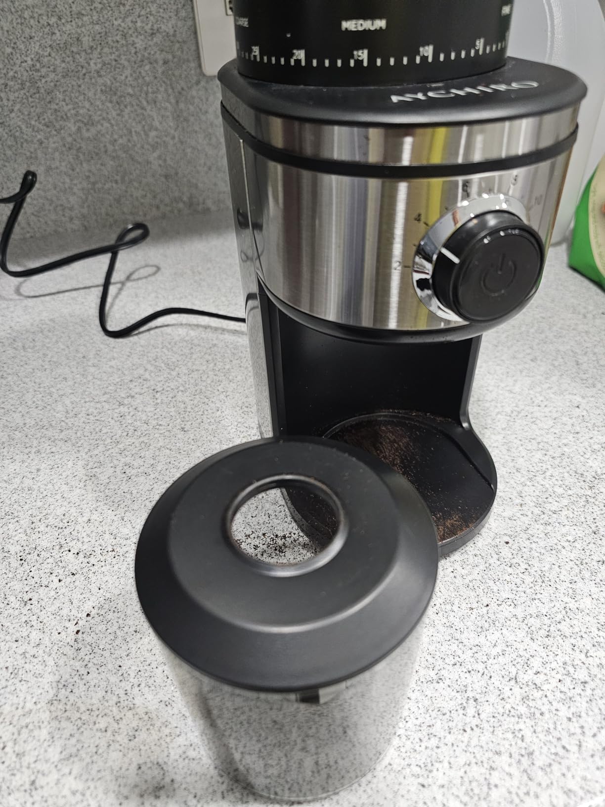 Coffee Grinder, Electric Conical Burr Grinder with 30 Grind Settings for 2-12 Cups, Adjustable Burr Mill for Home Use customer photo 1