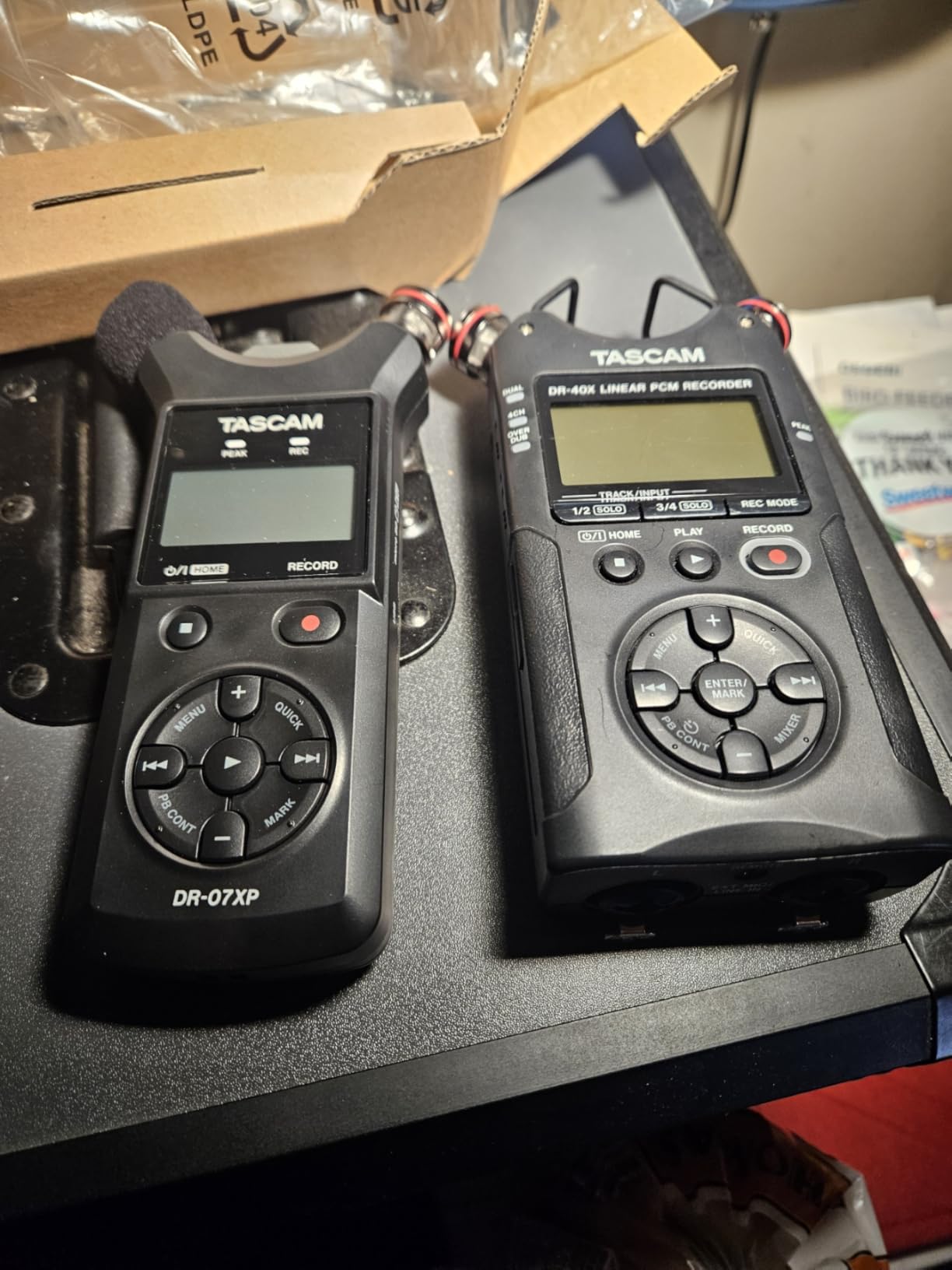 Tascam DR-07XP 32-Bit Float Portable Handheld Field Recorder and USB-C Audio Interface with Adjustable Mics for Digital Stereo Recording customer photo 2