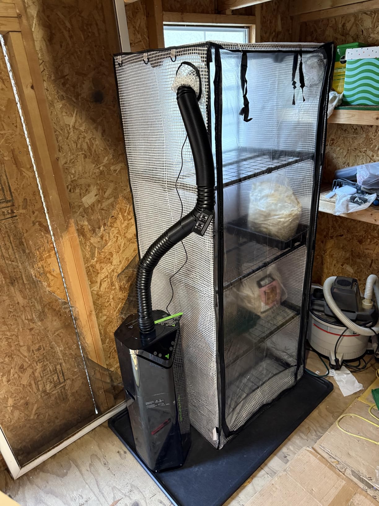 Mushroom Grow Tent, Martha Tent for Mushroom Growing kit, Small Greenhouse for Indoor, Mini Greenhouse Indoor, Mushroom Fruiting Chamber, Grow House that fit monotub, Grow Cabinet customer photo 1