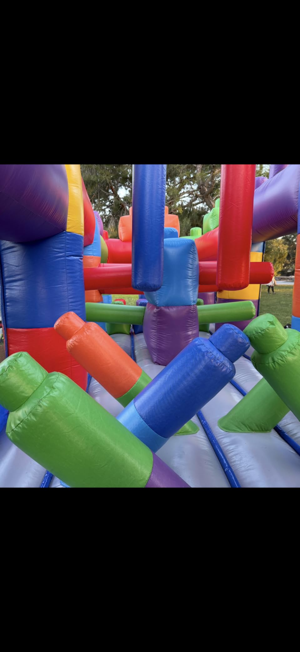 HeroKiddo 20'x 8'x 9.5'Block Party Inflatable Obstacle Course, 100% Commercial Grade PVC Vinyl, Reinforced Strength Wet/Dry Fun for Kids and Adults, Large Mesh Windows for Easy Supervision customer photo 1