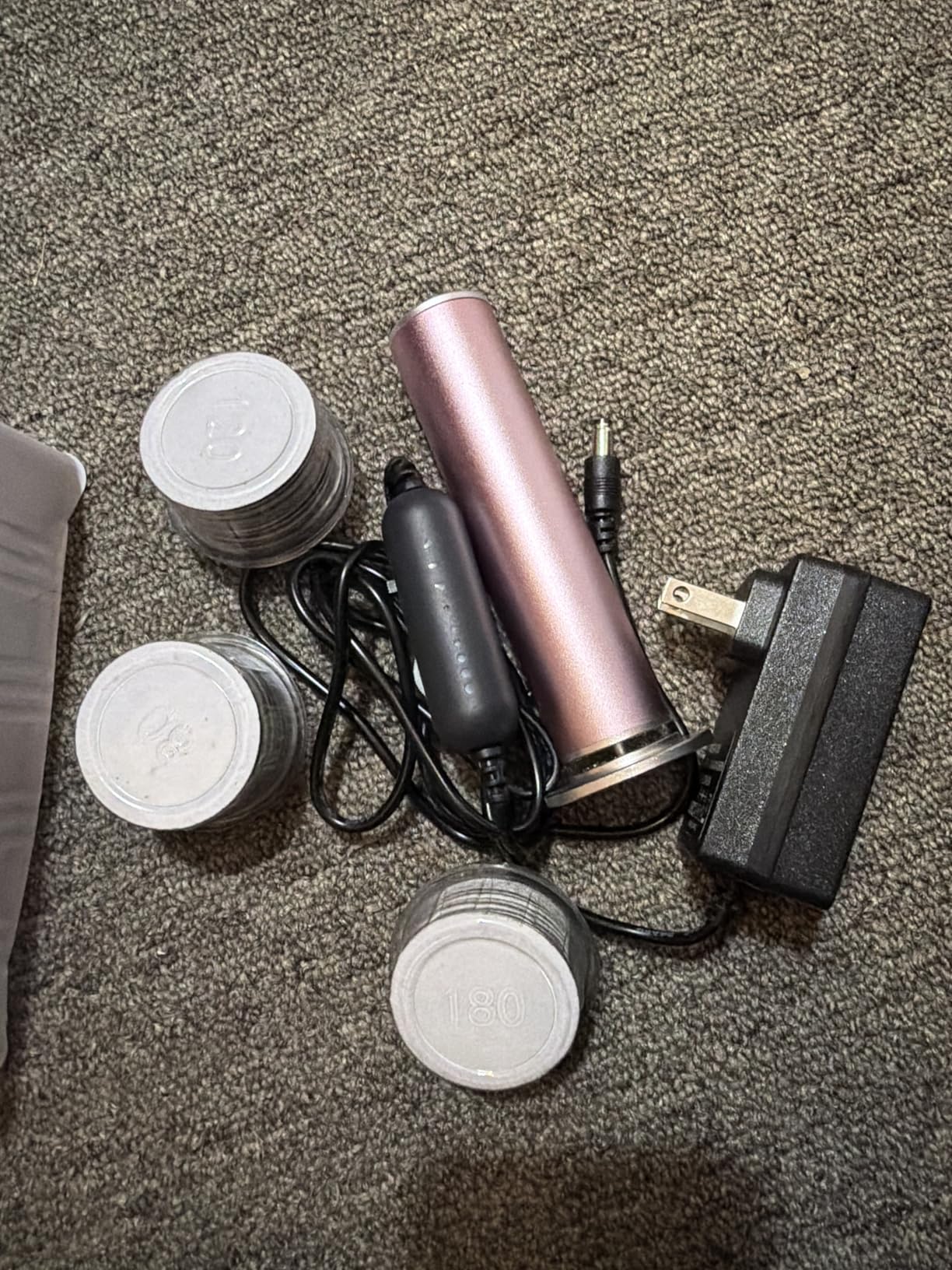 Electric Foot Callus Remover with 120pcs Sandpaper Discs(3 Sizes), Professional 800RPM Aluminum 4.8 Inches Callus Remover for Feet, Stepless Speed Control for Dead Skin (Purple) customer photo 2