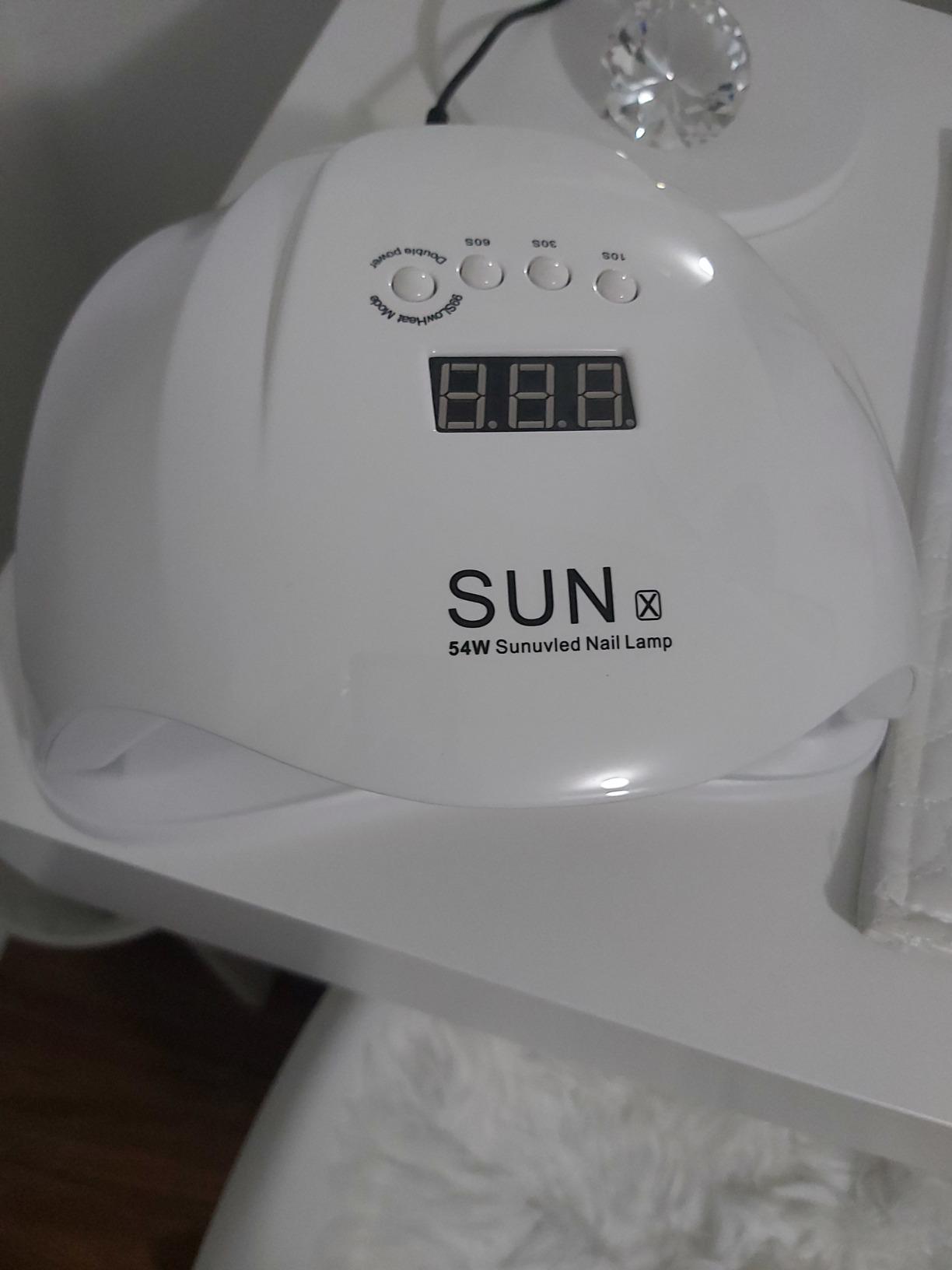 Wisdompark 72W UV LED Nail Lamp, UV Light for Gel Nails with 15 Beads Curing lamp 3 Timer Nail Dryer, LCD Display, Auto Sensor, Professional Nail Lamps for Gel Polish for Advanced DIY at Home customer photo 2