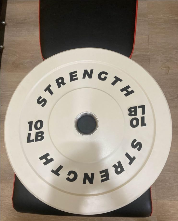Premium Color-Coded Rubber Bumper Plates Set - 2 Inch Olympic Weight Plates for Home Gym Cross and Strength Training customer photo 1