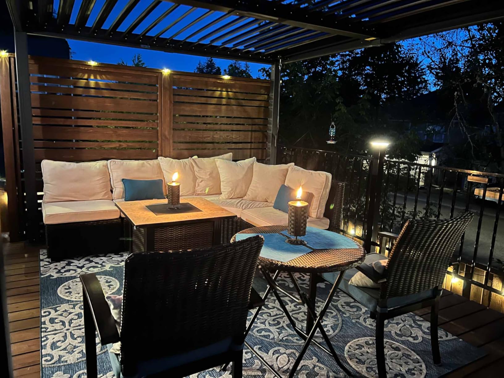 Louvered Pergola, 10' x 12' Outdoor Pergola, Metal Patio Gazebo with Adjustable Louvers Roof and Gutter System, Metal Hardtop Gazebo for Patio, Backyard, Deck, Garden, Dark Gray customer photo 1