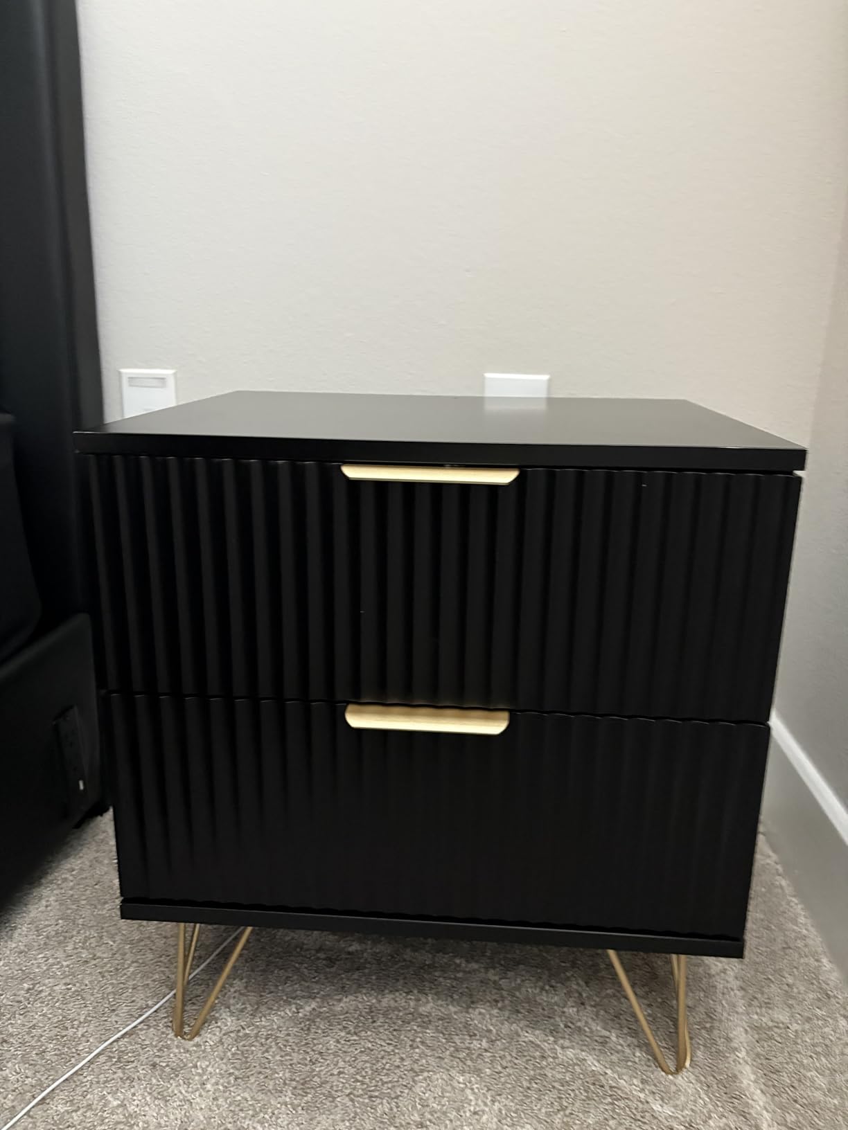 7 Drawer Dresser and Nightstand Sets for Bedroom, 3 Pcs Bedroom Set, Night Stand Set of 2 & 7 Drawer Dresser with Gold Handles, Wood Chest of Drawers Mid Century Storage Cabinet Set, Natural customer photo 1