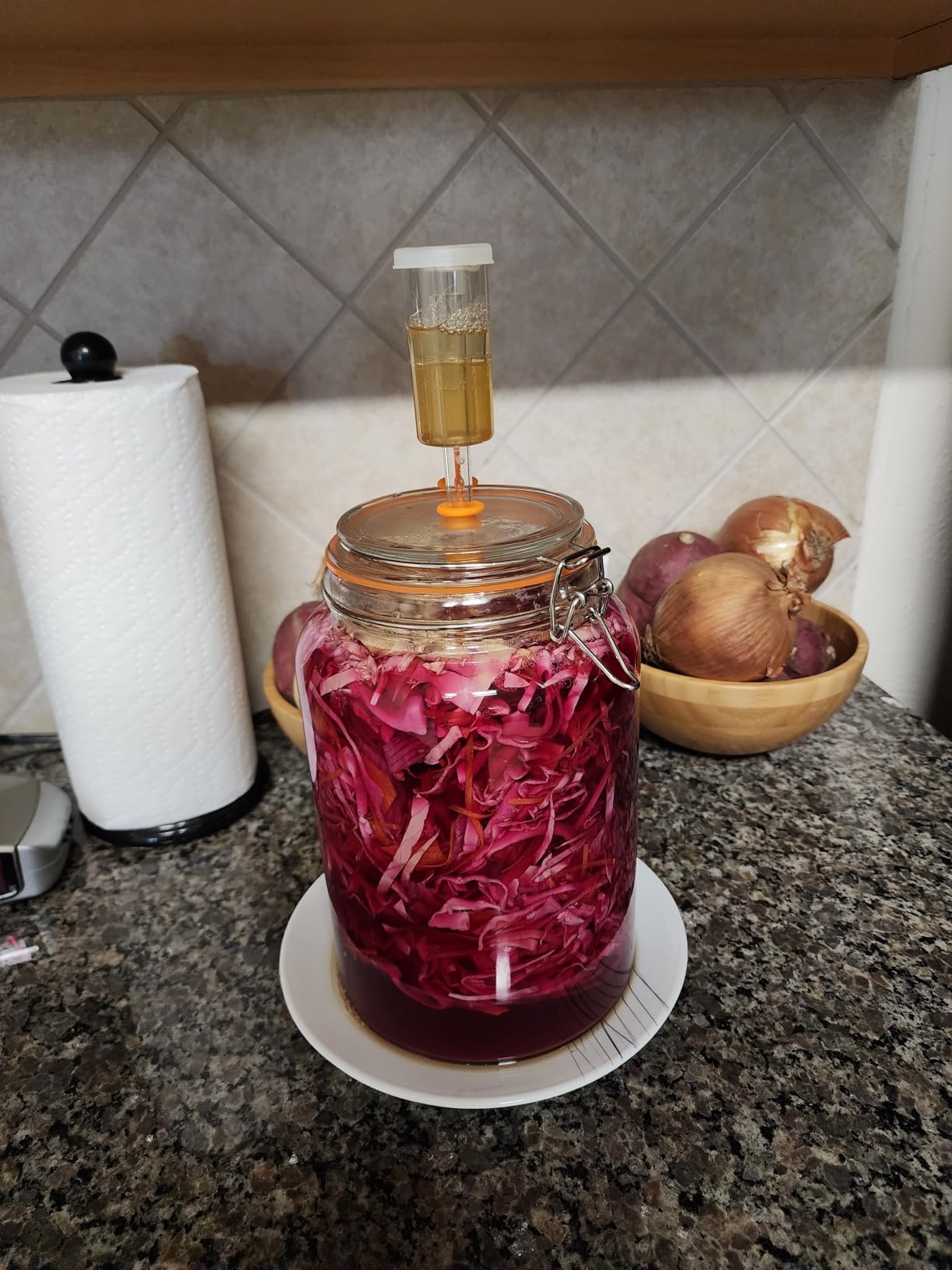 1 Gallon Fermentation Jars with Airlocks, Fermenting Kit for Sauerkraut, Kimchi, Kombucha and Pickles, 2 Pack customer photo 1