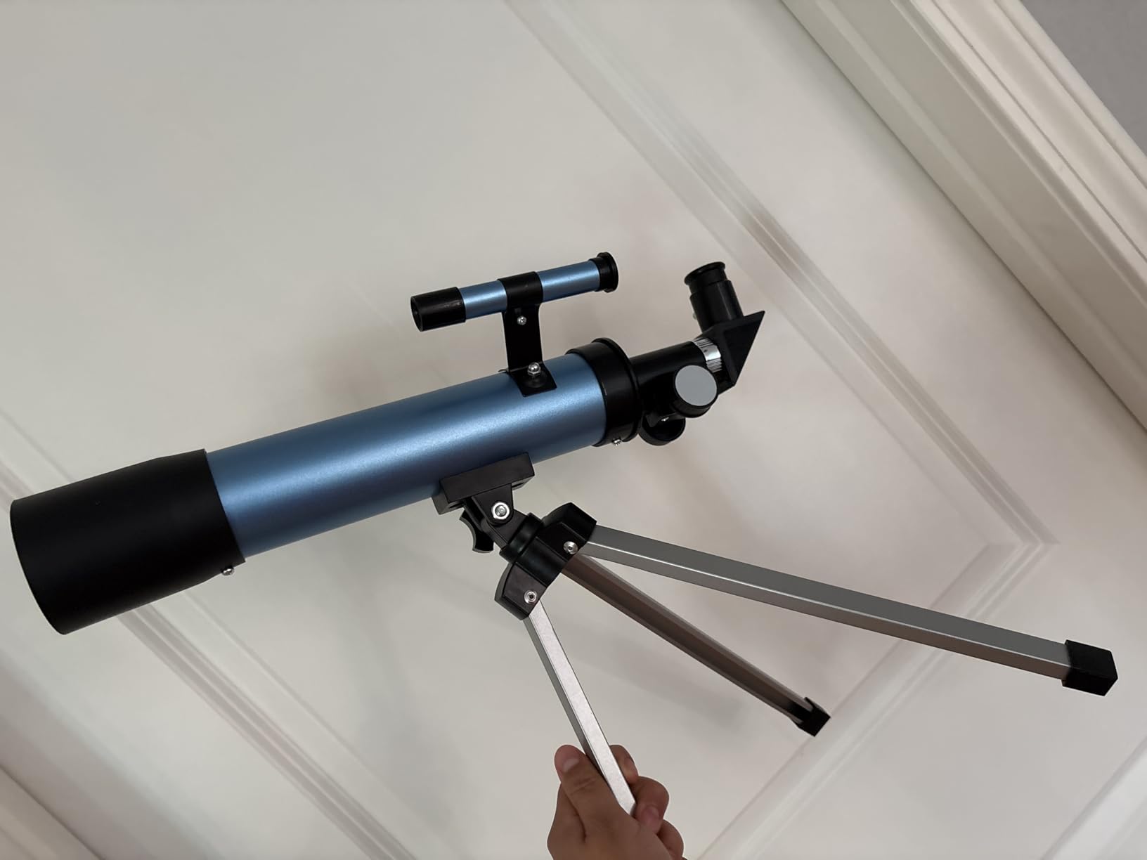 Telescope for Kids 50mm 100x Magnification Beginner Telescopio with Tripod, 2 Eyepieces & Finder Scope, STEM Educational Gift for Boys & Girls Ages 6-12, Portable Kids Telescope for Astronomy customer photo 1