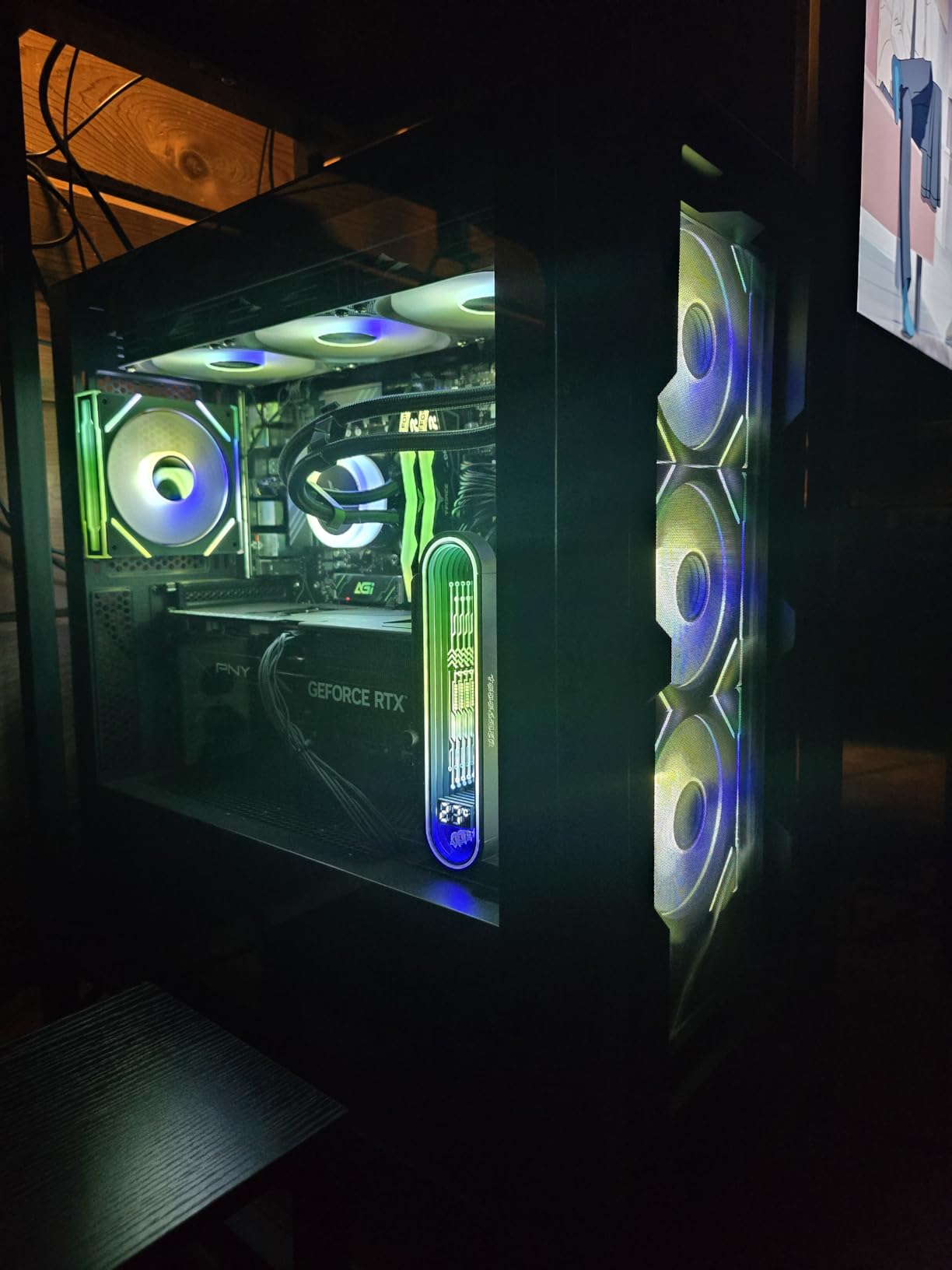 Skytech Gaming Rampage Desktop PC, Ryzen 7 7800X3D 4.2 GHz, NVIDIA RTX 5070 Ti 16GB, 1TB Gen4 NVMe SSD, 32GB DDR5 RAM 5600 RGB, 850W Gold ATX 3 PSU, 360mm ARGB AIO customer photo 1
