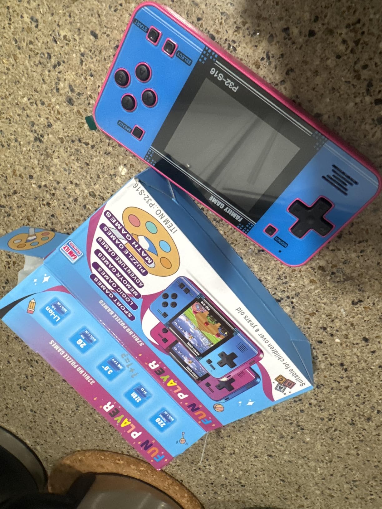 Handheld Game for Kids, Built-in 220 32-bit Video Games, 3.0
