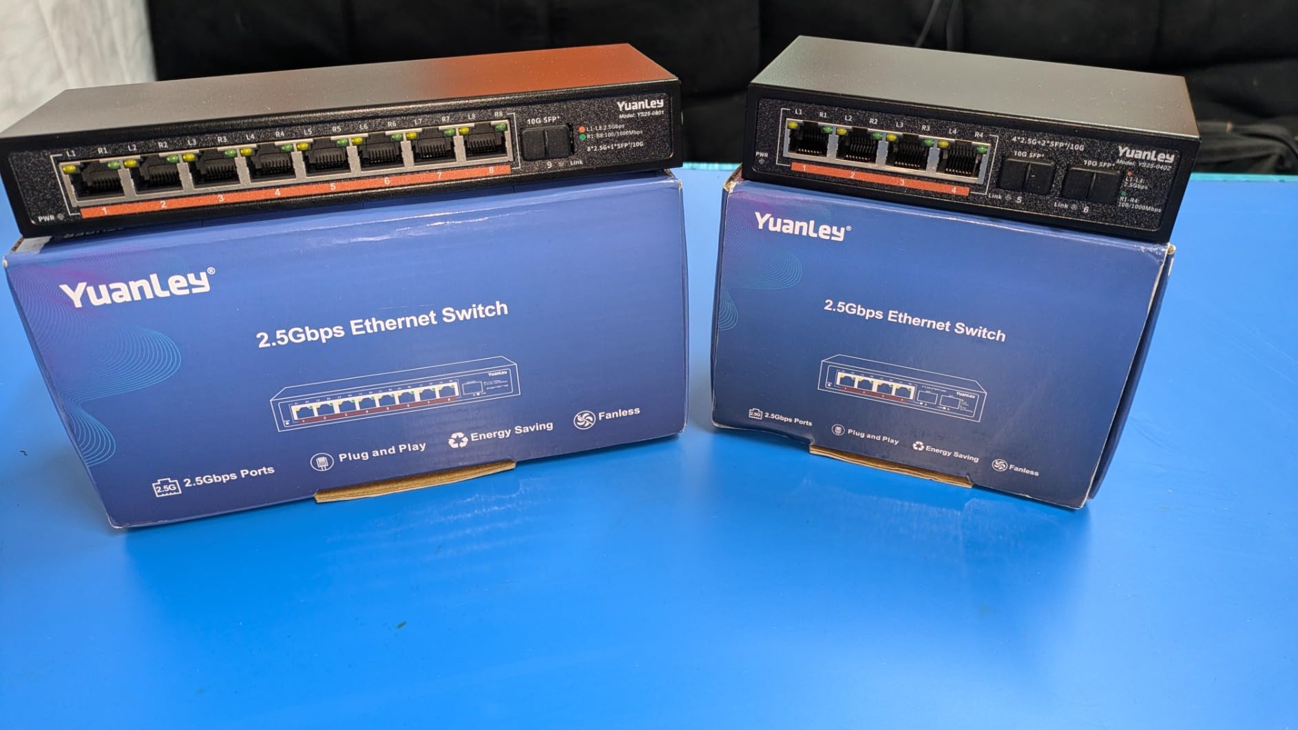 YuanLey 6-Port 10Gb Ethernet Switch - 2x10G RJ45 + 4x2.5G Base-T Ports customer photo 1