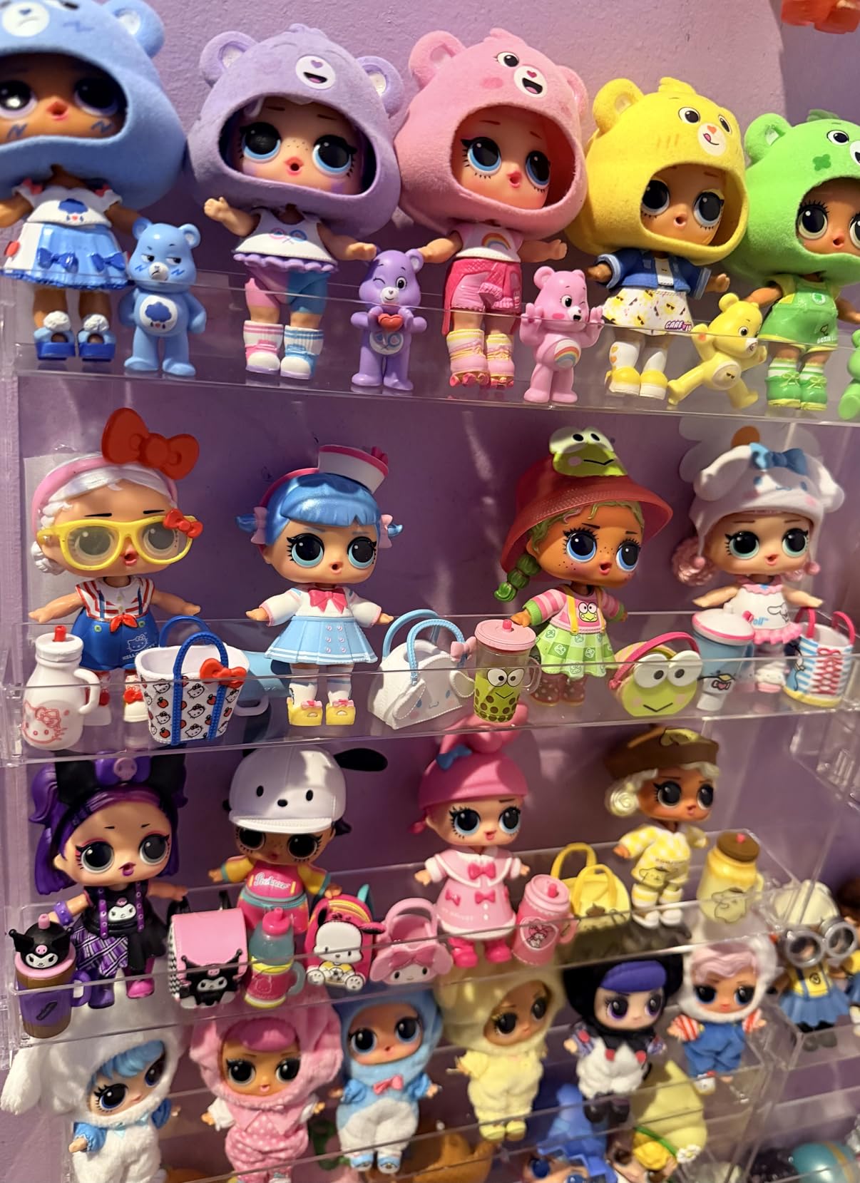 3 Tier Display Rack, Clear Paint Rack Wall-Mount (No Drill), Acrylic Craft Paint Storage Organizer customer photo 2