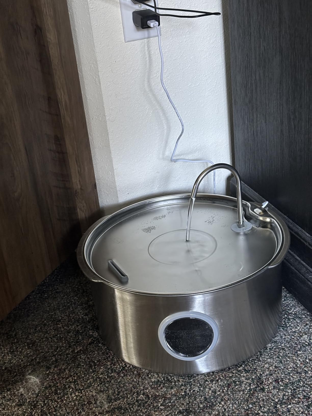 Dog Water Fountain for Large Dogs: Stainless Steel Dog Fountain Water Bowl - 3.2Gal/406oz/12L Super Quiet customer photo 1