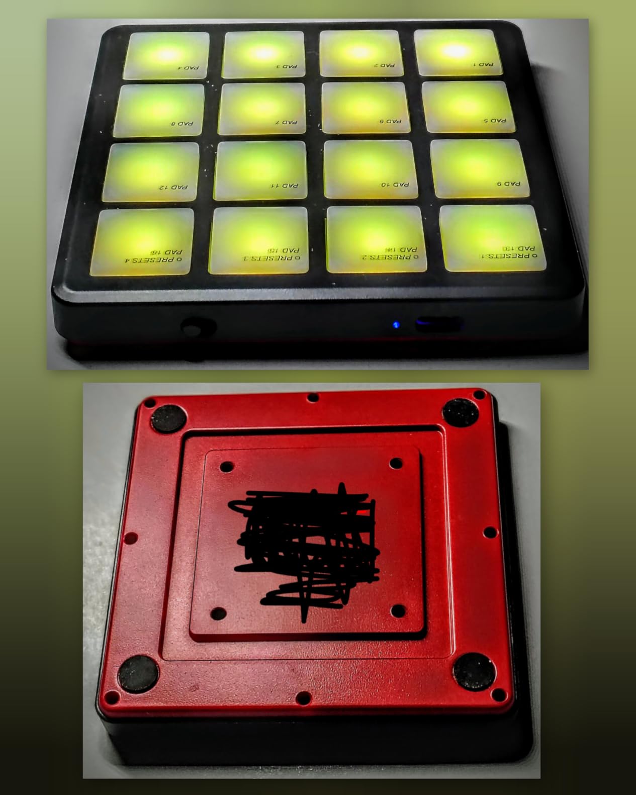 Donner STARRYPAD MINI MIDI Controller Pad Beat Maker Machine, Portable Drum Machine with 16 Beat Pads, Note Repeat and Music Production Software, Mini USB MIDI Controller with 40 Courses customer photo 1