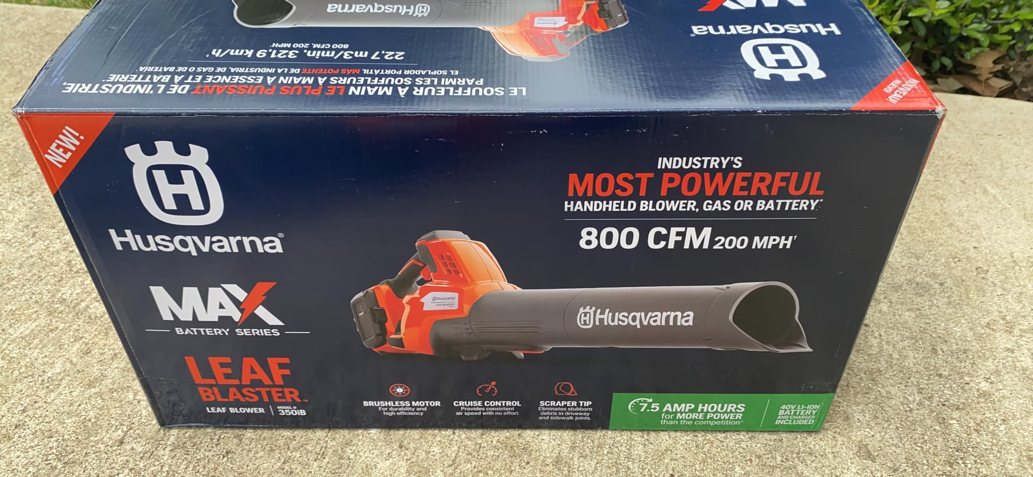Greenworks 40V (710 CFM / 175 MPH) Brushless Backpack Blower, Commercial Power for Wet Leaves, Heavy Debris, Gravel and Driveway Snow, Includes (2) 5.0Ah HP Batteries & 4A Dual Charger customer photo 2