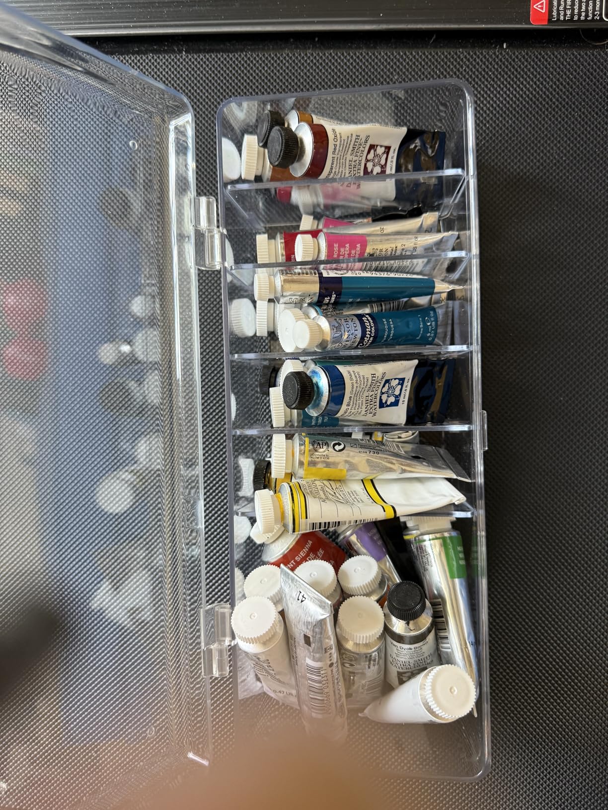 Qryval Jewelry Organizer and Storage Box with 24 EVA Anti Tarnish Bags, Travel Acrylic Case for Earrings, Necklaces & Rings customer photo 1