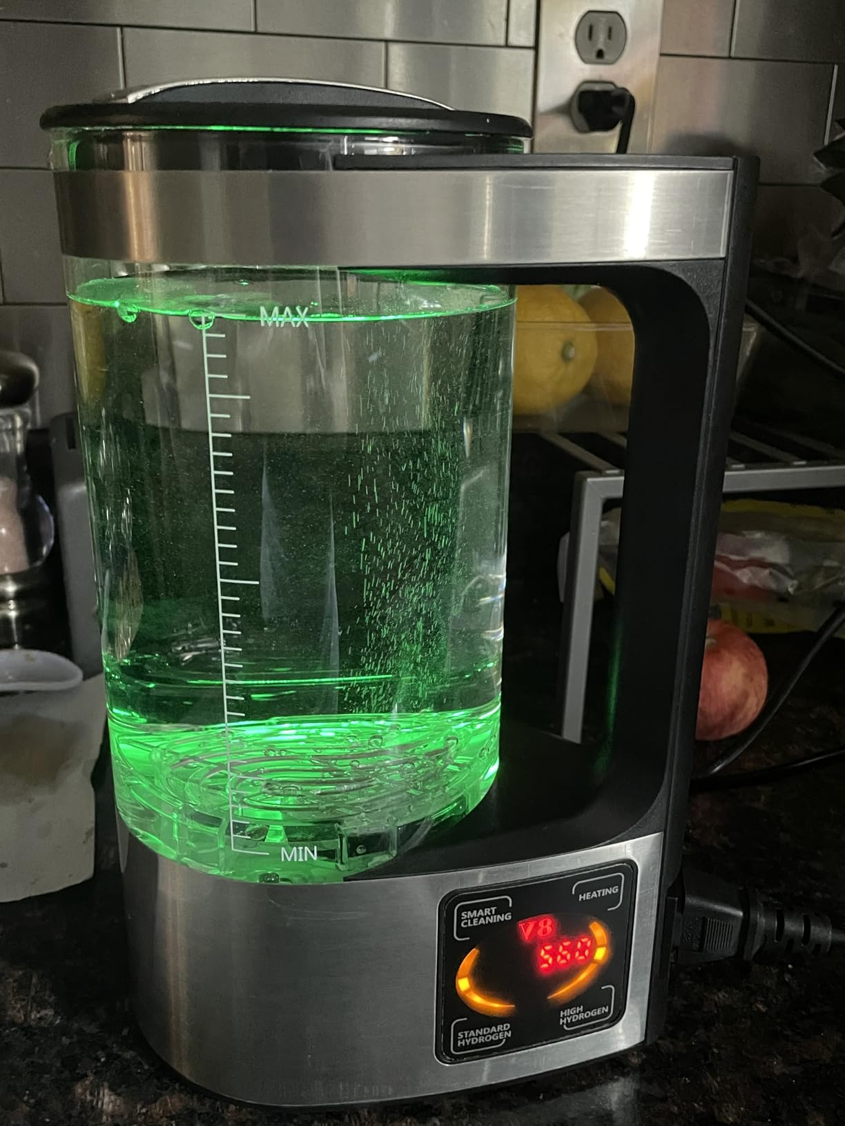 Hydrogen Water Machine Generator | 1800 PPB High Concentration, Portable Hydrogen Water Maker with SPE and PEM Technology for Home, Gym & Travel, Alkaline pH Balance Technology customer photo 2
