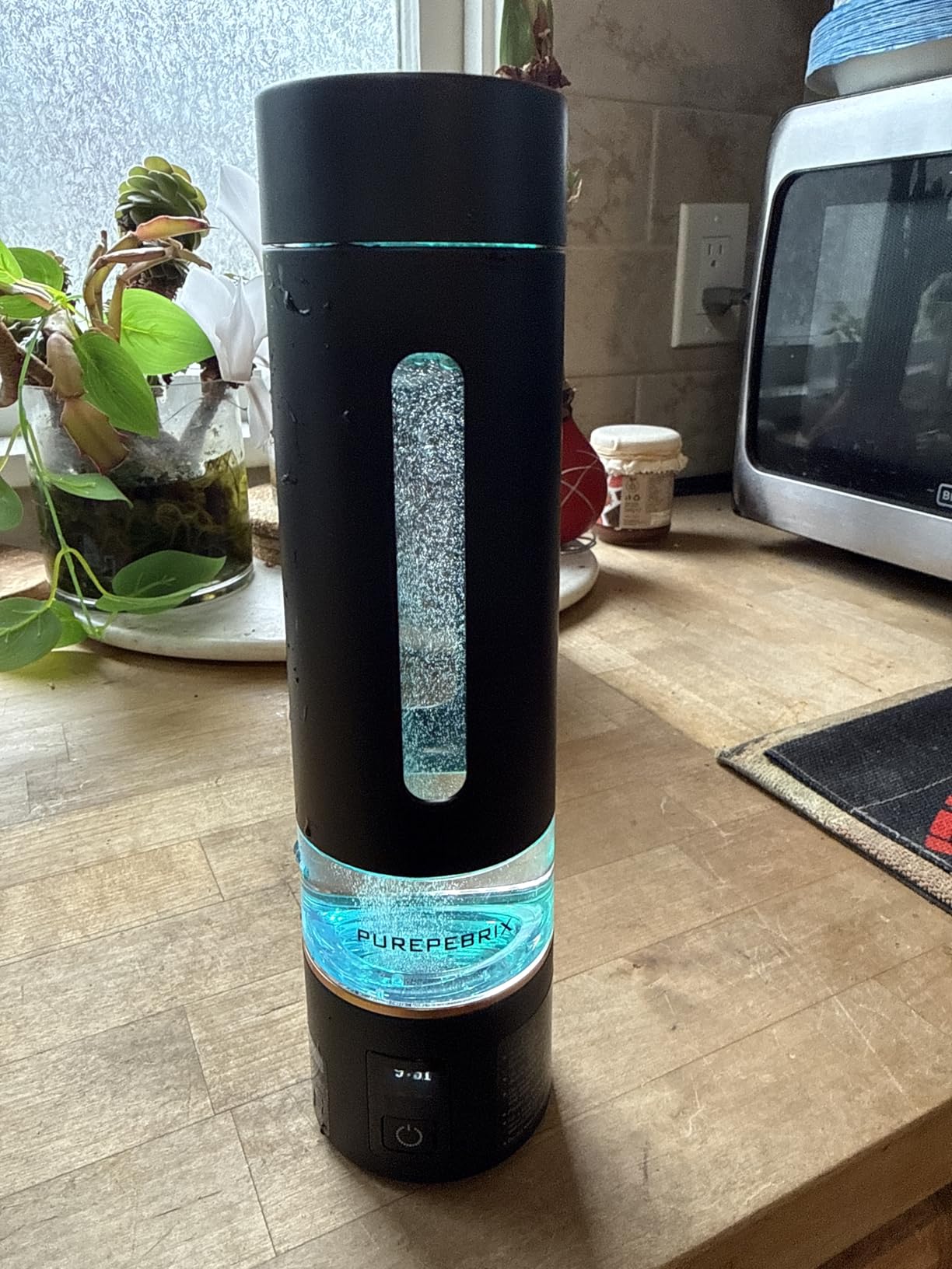 Hydrogen Water Bottle Generator - Up to 8100 PPB Molecular Hydrogen, 12-Hour Hydrogen Retention, IHSA Certified SPE/PEM Tech, Portable Hydrogen Bottle, Healthy Gift (Platinum) customer photo 1