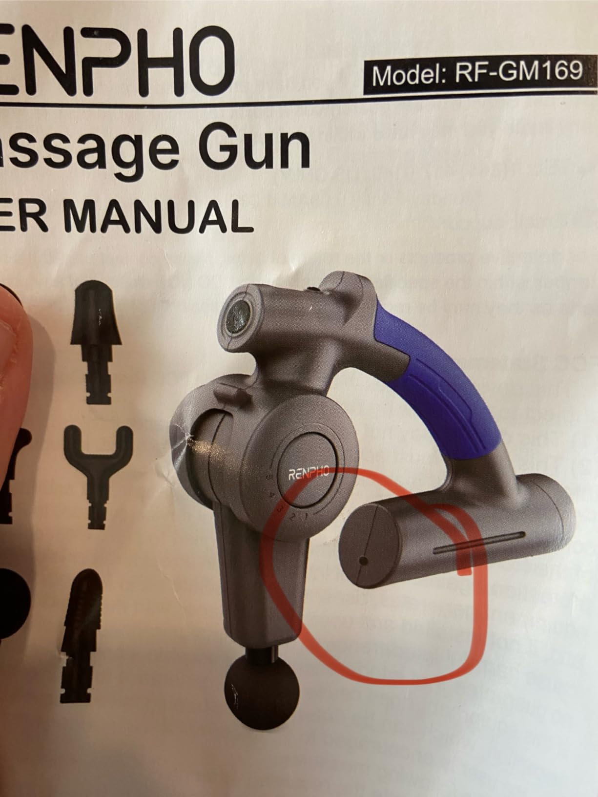 RENPHO Active Thermacool Massage Gun Deep Tissue with Heat and Cold, Mothers Day Gifts, FSA Eligible, Back Massager for Muscle Relief, HSA, Percussion Body Masajeador for Men Women Athletes, Portable customer photo 2