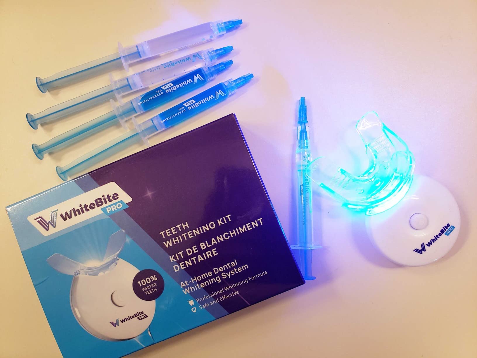 Whitebite Pro Teeth Whitening Kit for Sensitive Teeth | 4 Whitening Gels & 2 Remineralizing Gels customer photo 1