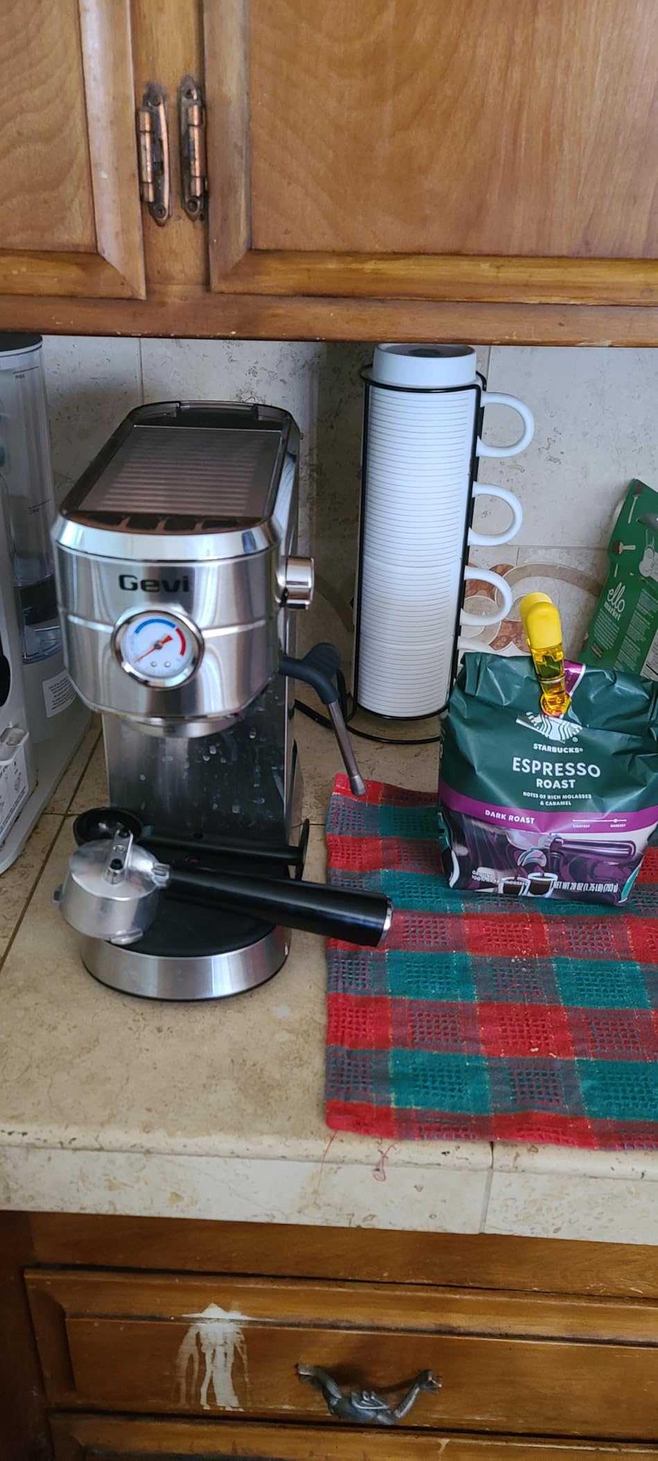 Gevi Commercial Espresso and Coffee Makers, Professional 20 Bar Espresso Maker with Milk Frother, Stainless Steel Expresso Coffee Machines for Home, Compact Cappuccino Machine, Great Gift customer photo 1