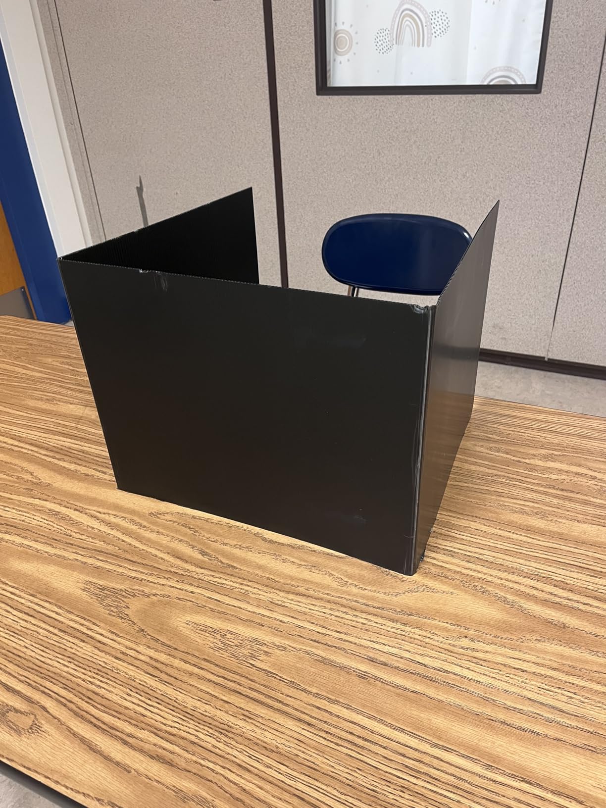 Houseables Partition Wall, Soundproof Room Dividers, Office Partitions, Sound Proof Dividers, Office Privacy Panel, Acoustic Privacy Panels, Noise Dampening Walls, Separator, Cubicle, Grey, 3PC, 72x67 customer photo 2