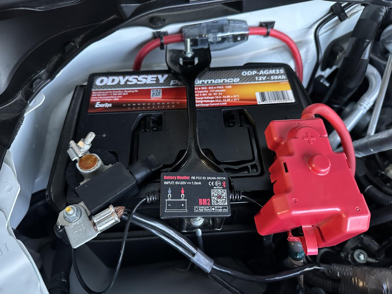 6V 12V 24V Bluetooth Battery Monitor BM7 - Work for All Lead-Acid & Lithium Battery with Charging, Cranking System Test & Auto Alarm - Waterproof Voltmeter for Cars, Vans, Trucks, Motorcycles, Boats customer photo 1